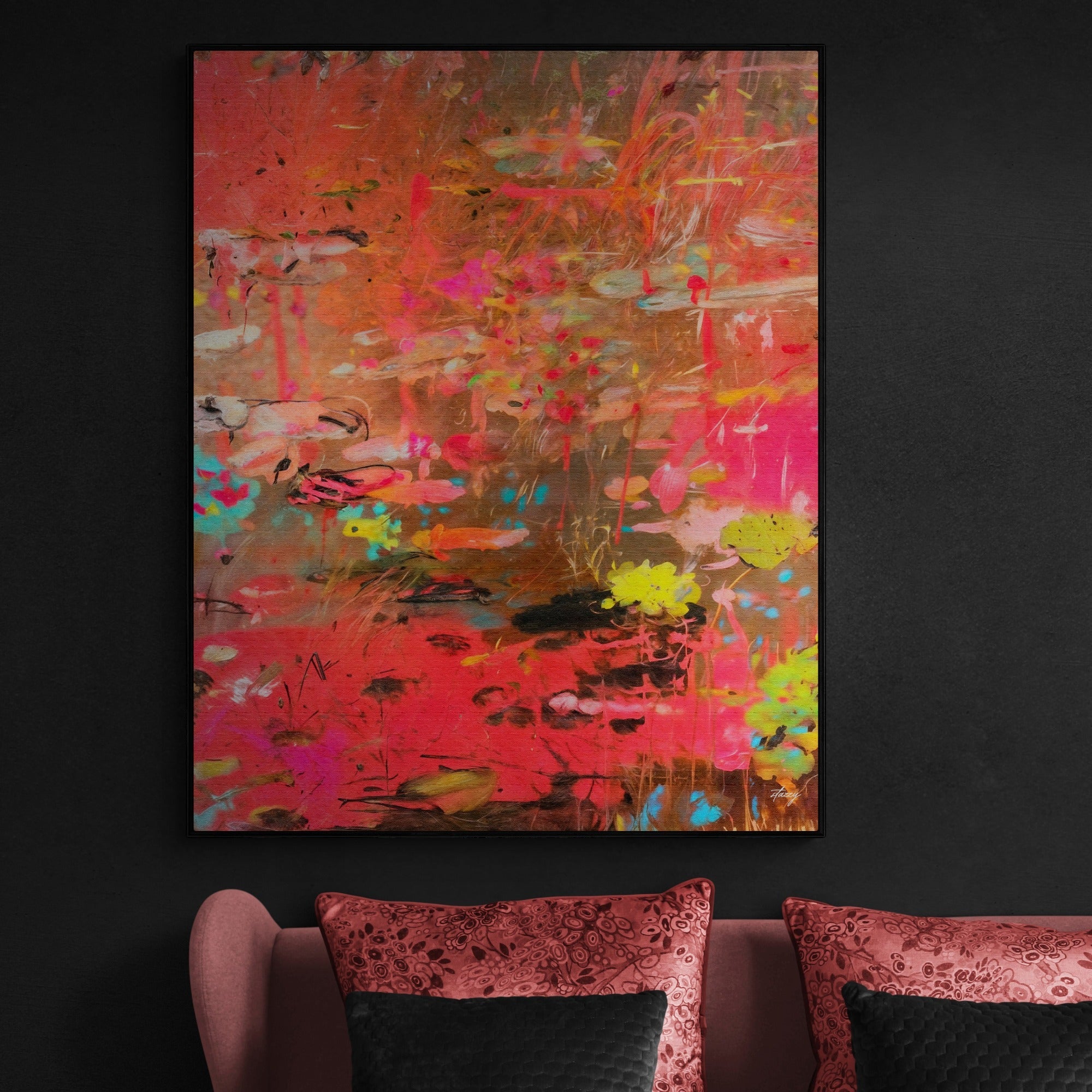 Canvas Print: "Vibrant Veil II" on sale at MyriadMart