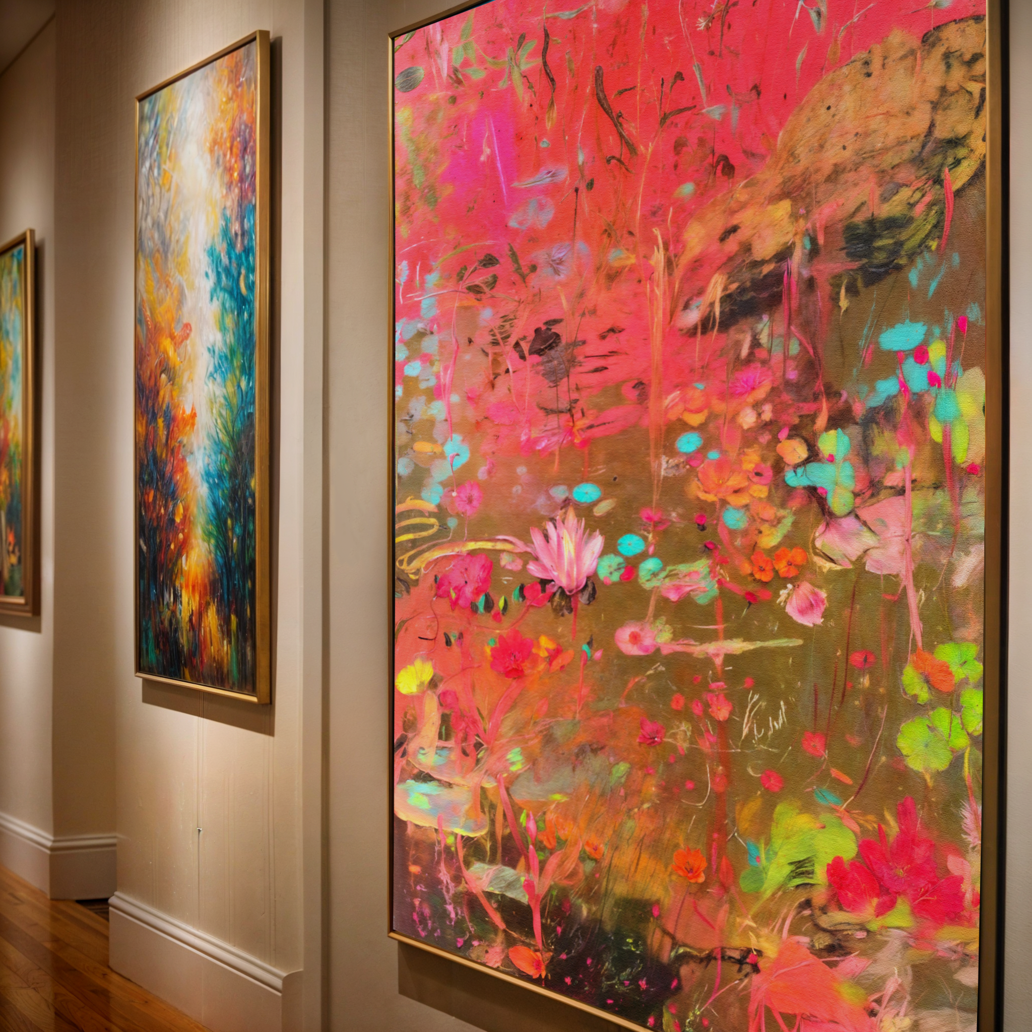 Canvas Print: "Vibrant Veil" on sale at MyriadMart