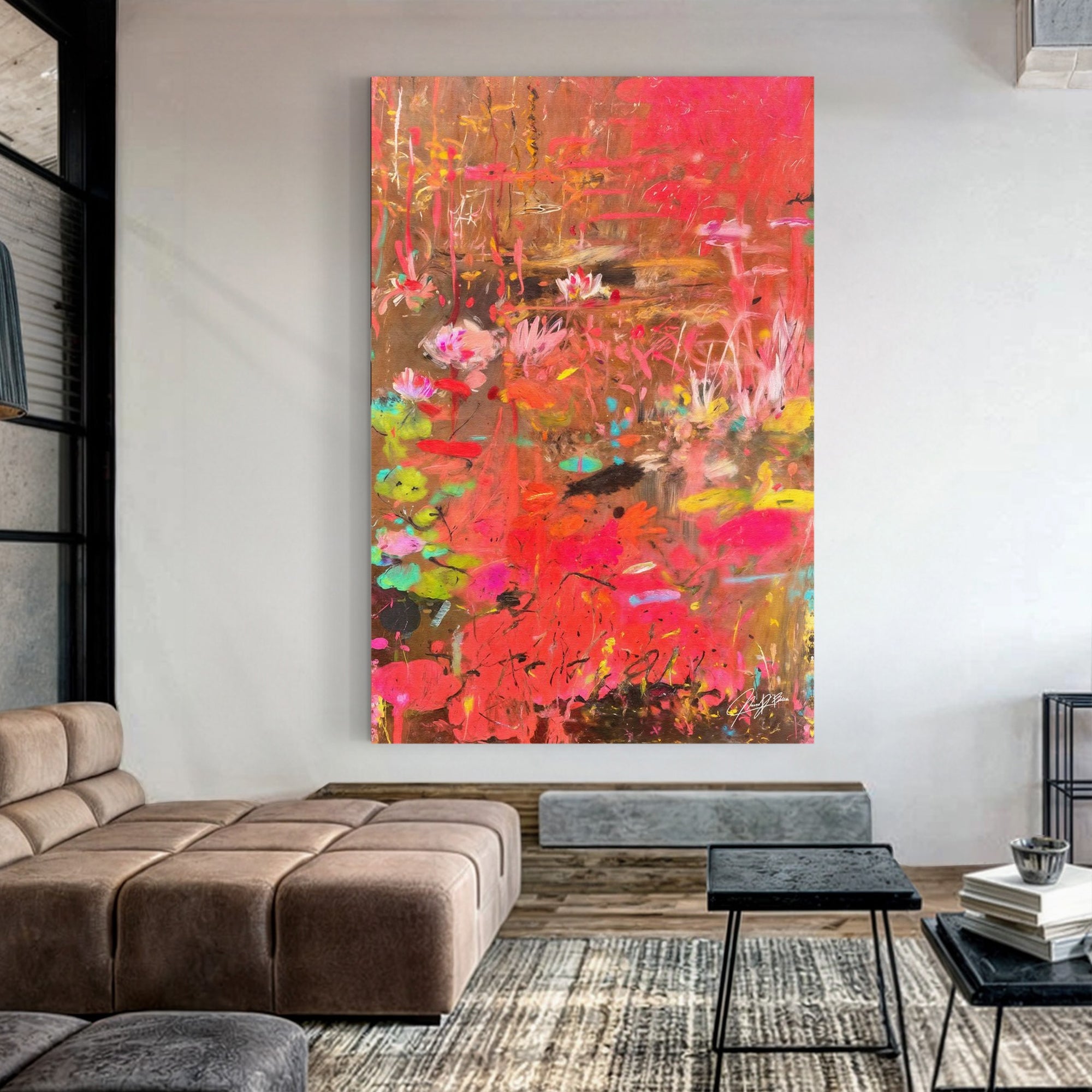 Canvas Print: "Vibrant Veil II" on sale at MyriadMart