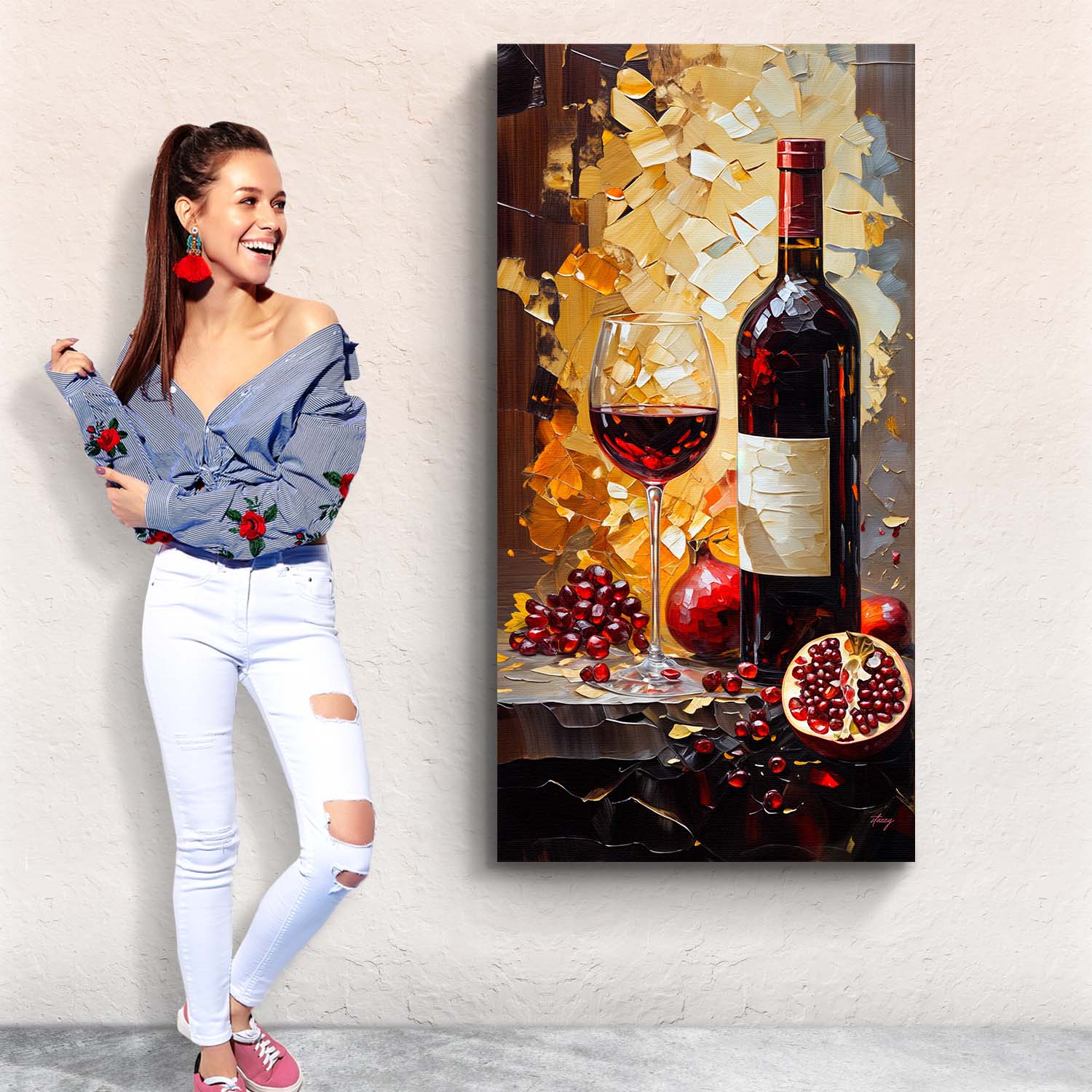 Canvas Print: "Vinous Harvest" on sale at MyriadMart