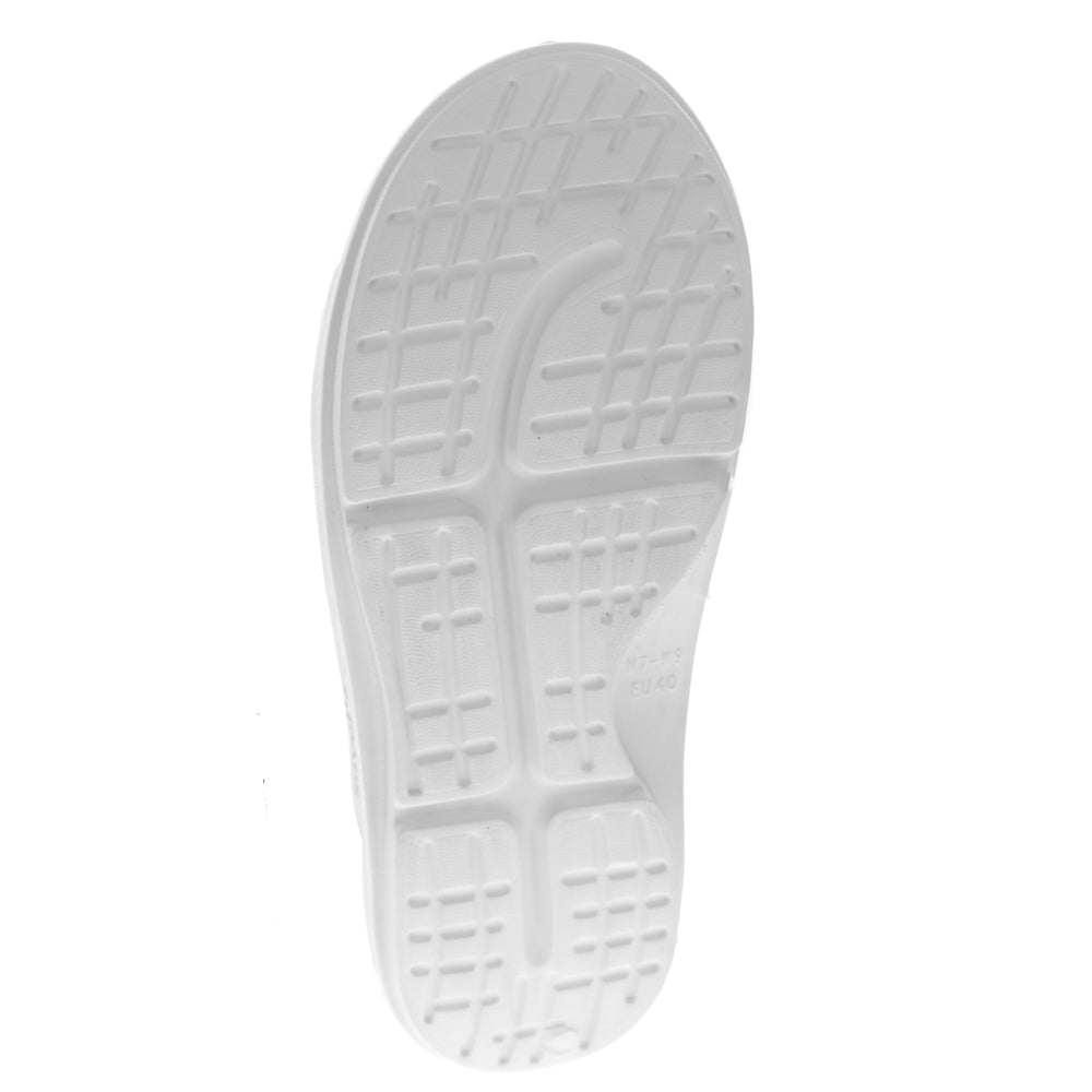 Sovella Active Recovery Sandals Women's PF Buckle Slide White on sale at MyriadMart