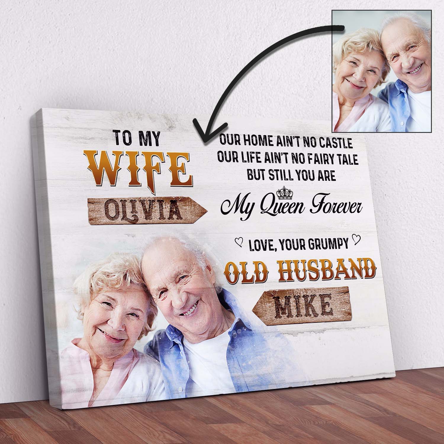 To My Wife Sign IV on sale at MyriadMart