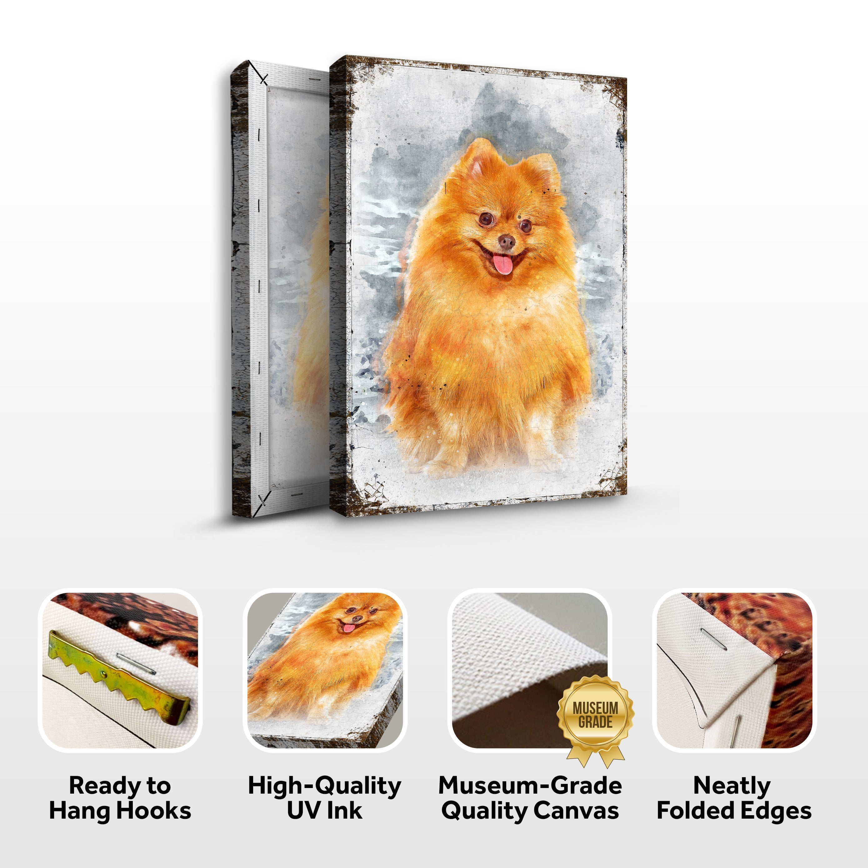 Pet Watercolor Portrait Sign II on sale at MyriadMart