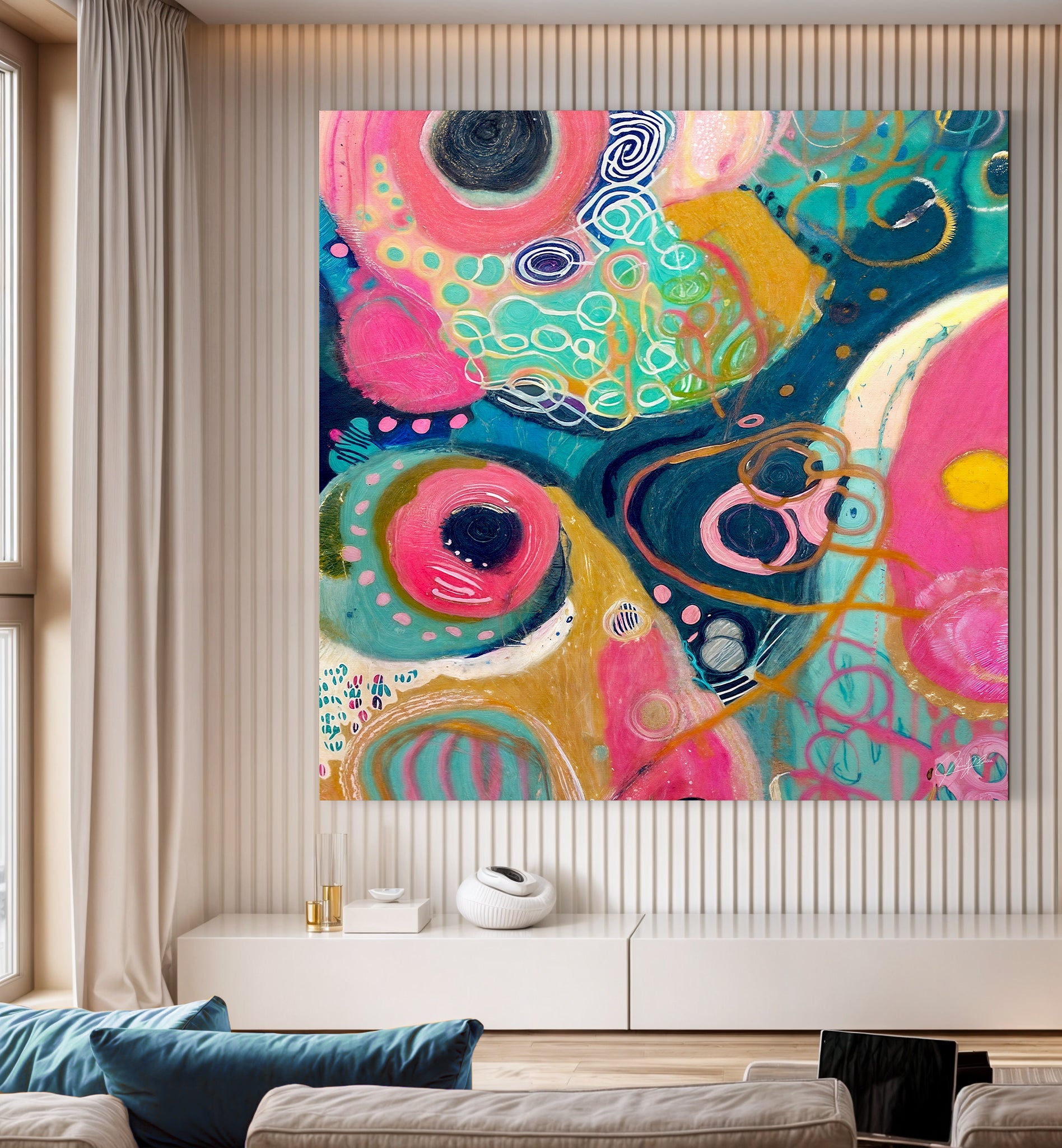 Canvas Print: "Psychedelic Rhapsody" on sale at MyriadMart