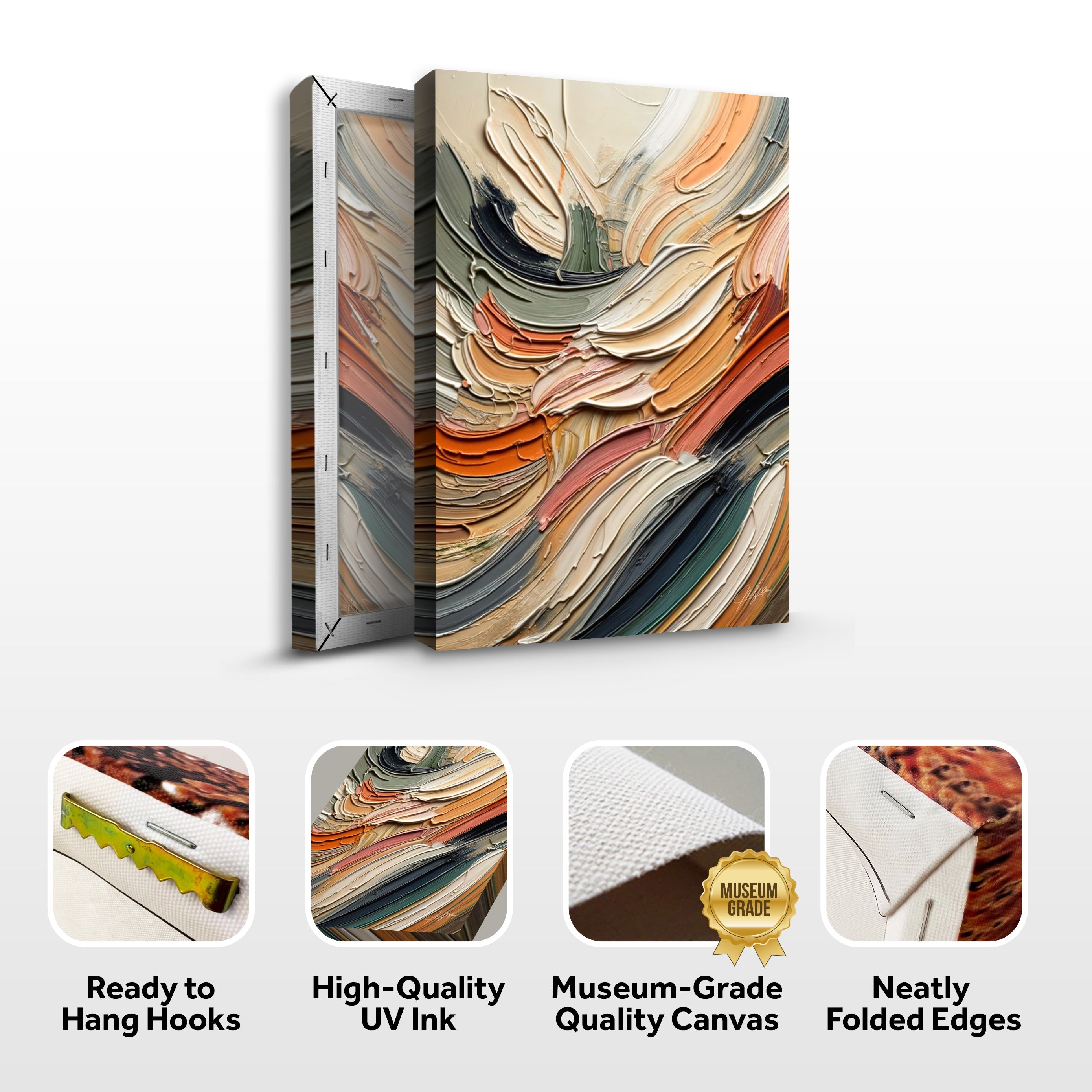 Canvas Print: "Earthen Strata" on sale at MyriadMart