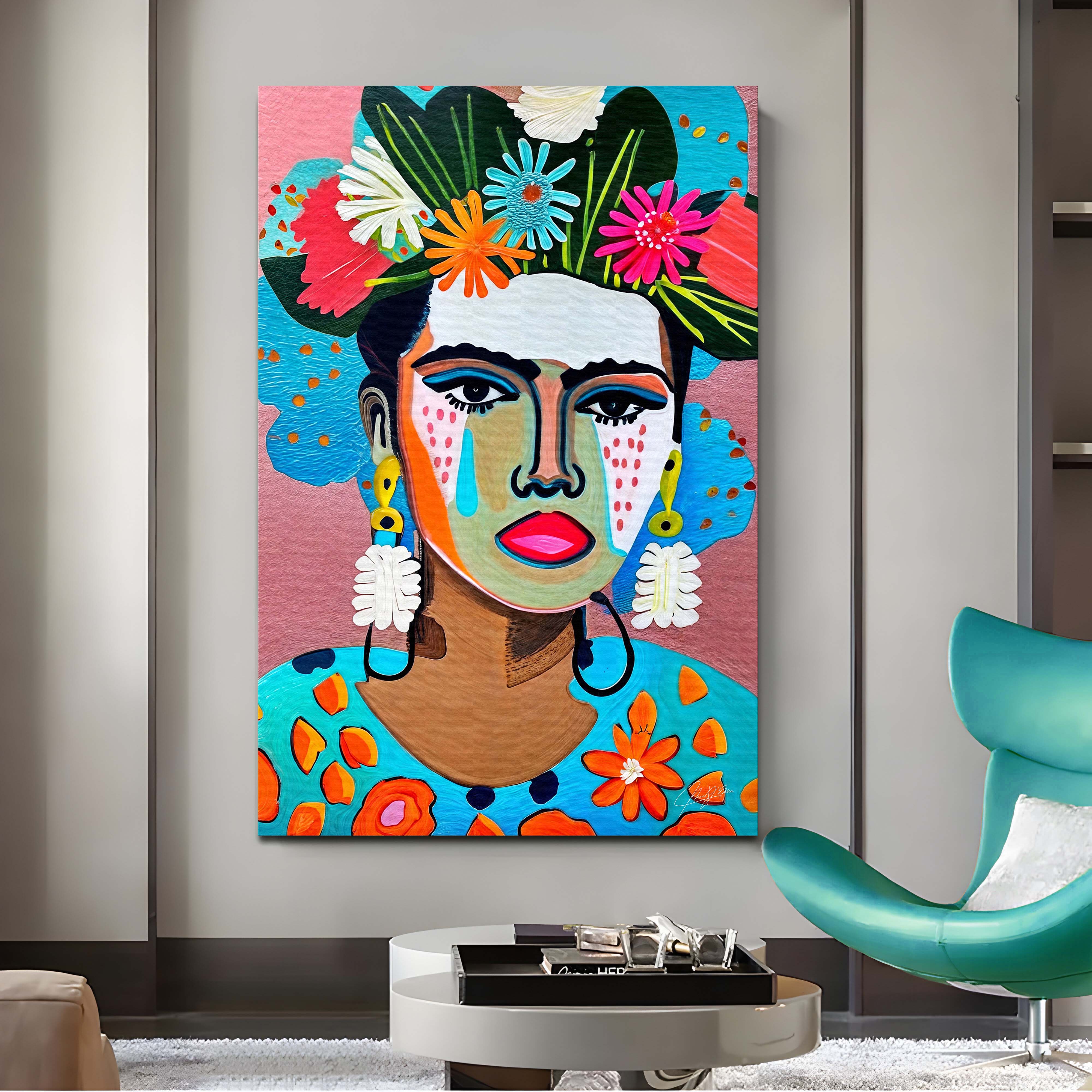 Canvas Print: "Floral Muse II" on sale at MyriadMart