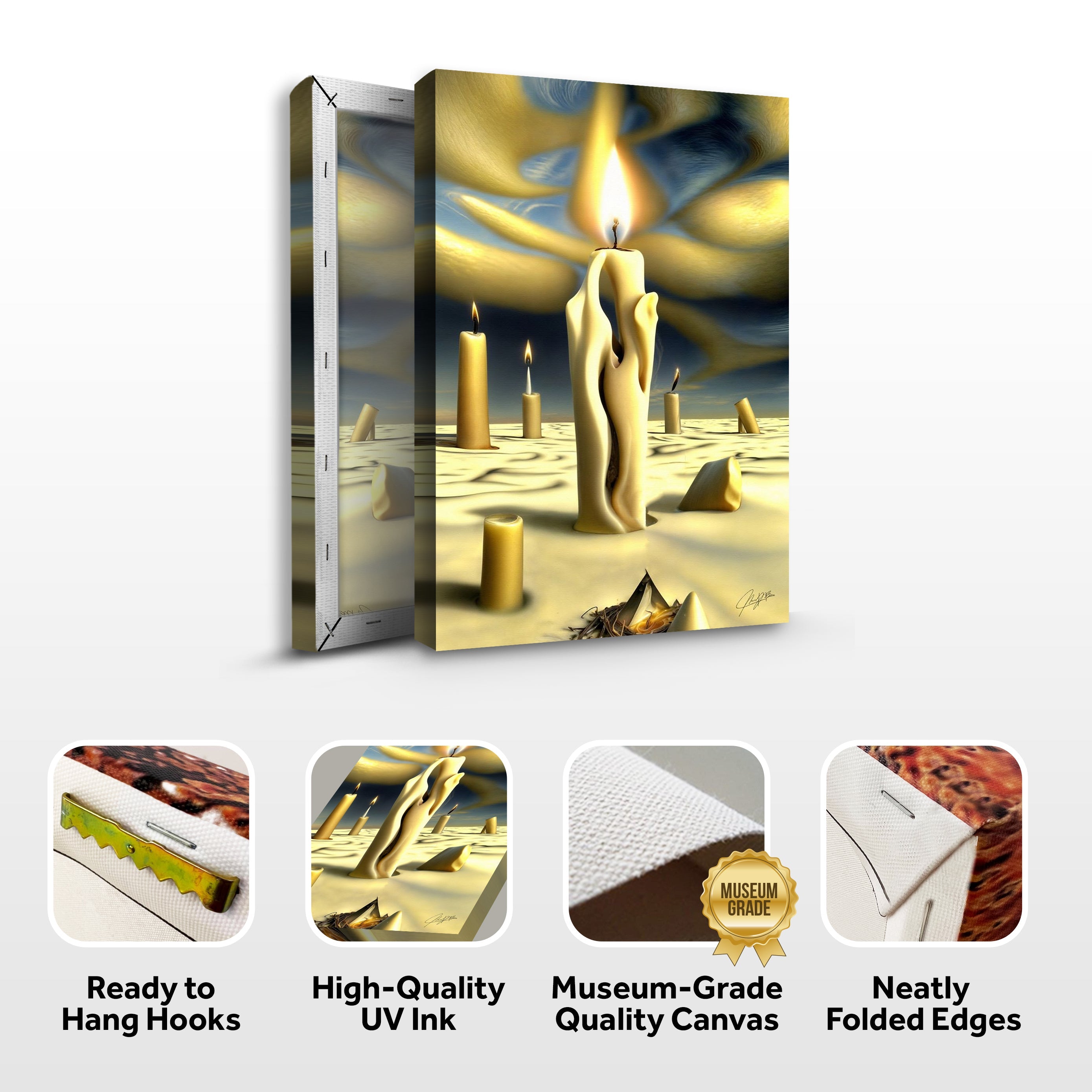 Canvas Print: "Surreal Flames" on sale at MyriadMart