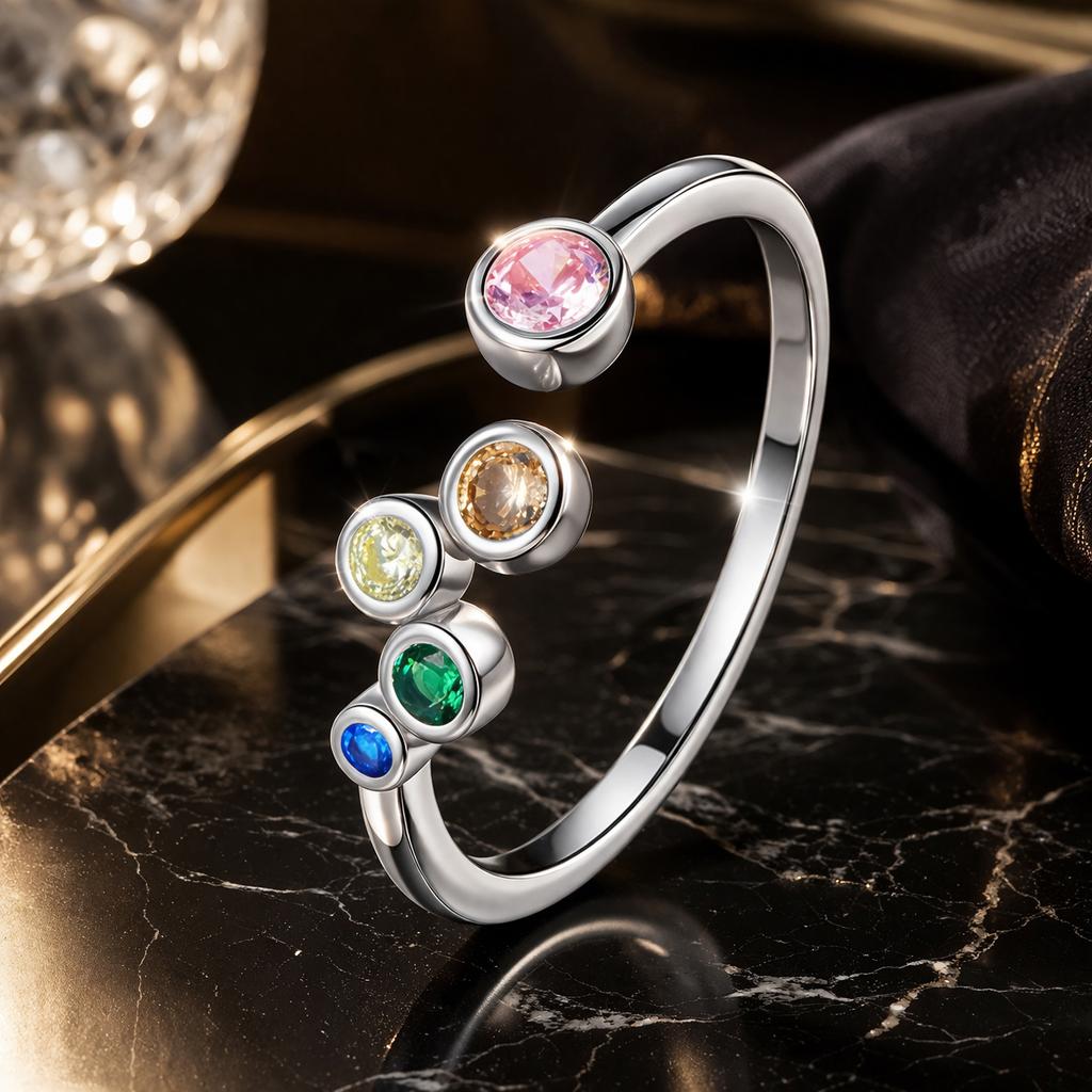 925 Sterling Silver Pavé Setting CZ Ring on sale at MyriadMart