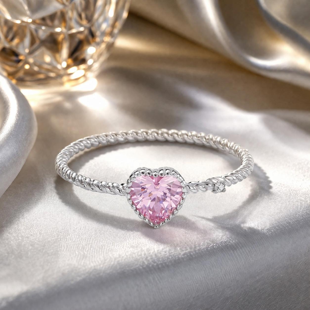 925 Sterling Silver Plated Platinum CZ Ring Size 9.0 for Women on sale at MyriadMart