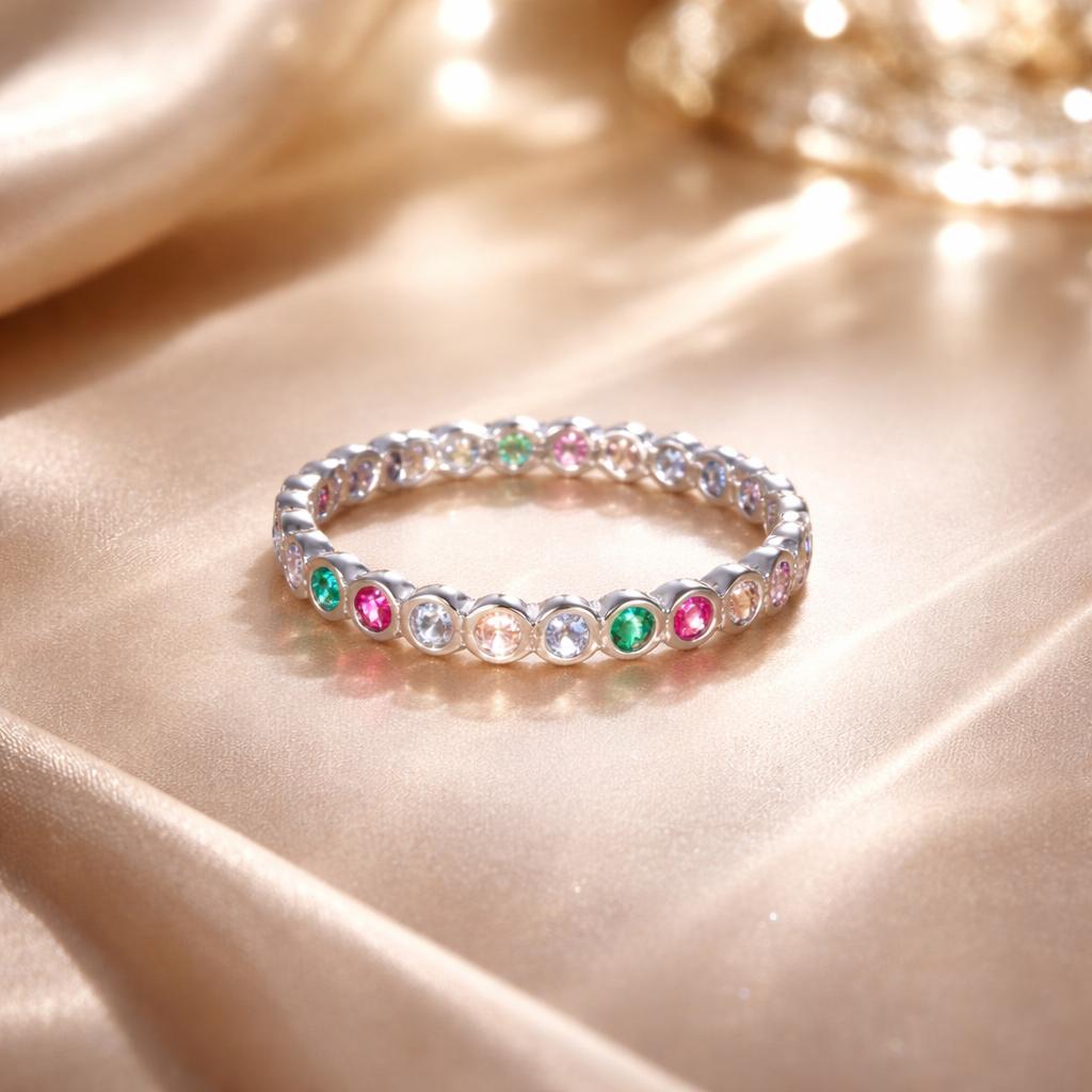 925 Sterling Silver CZ Pavé Setting Ring Size 6.0 for Women on sale at MyriadMart