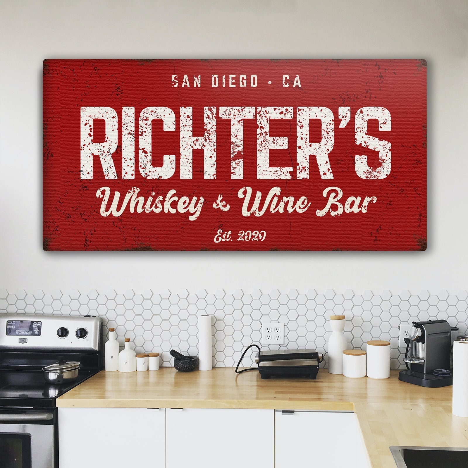 Whiskey And Wine Bar Sign III on sale at MyriadMart
