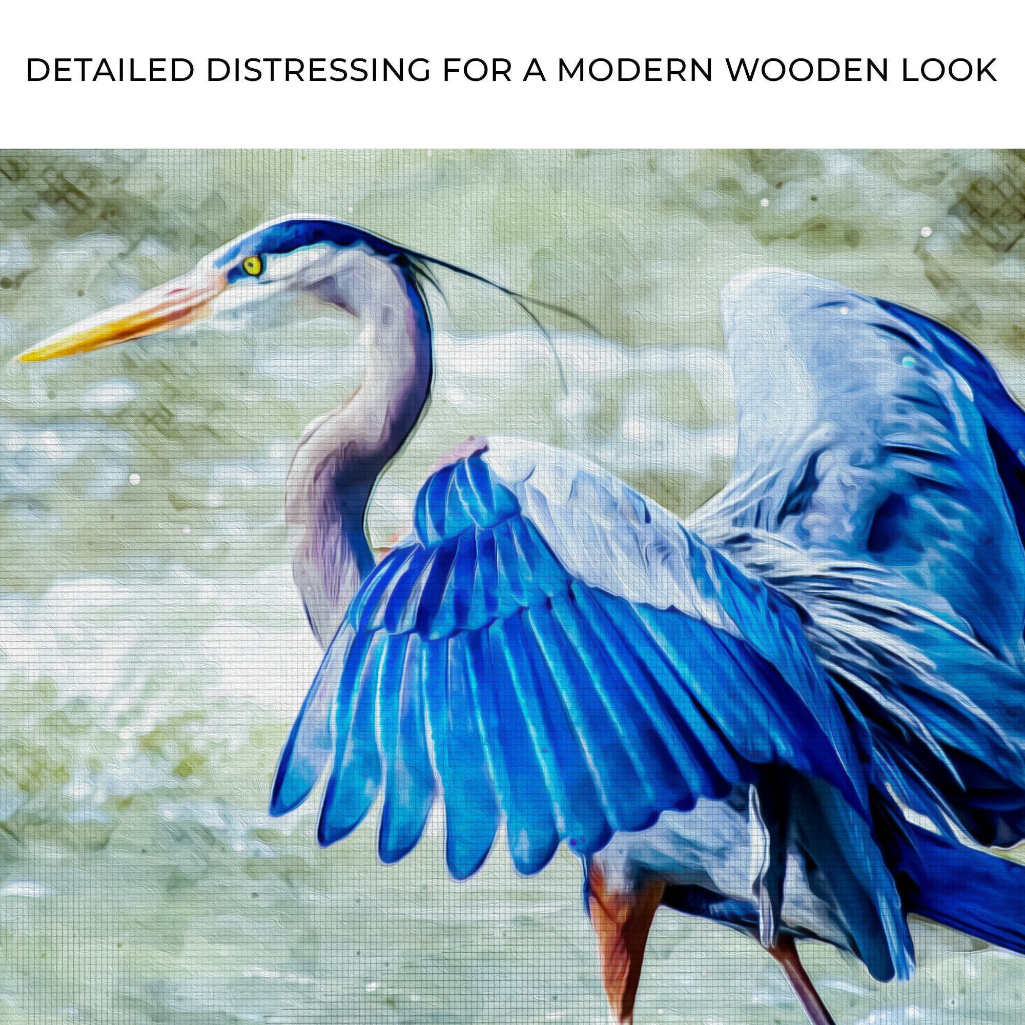 Beach Blue Heron Canvas Wall Art II on sale at MyriadMart