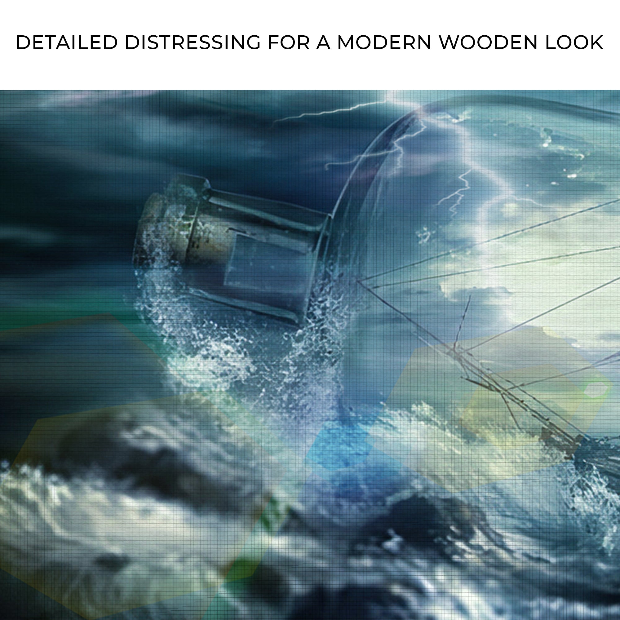 Pirate Ship In A Bottle Canvas Wall Art on sale at MyriadMart