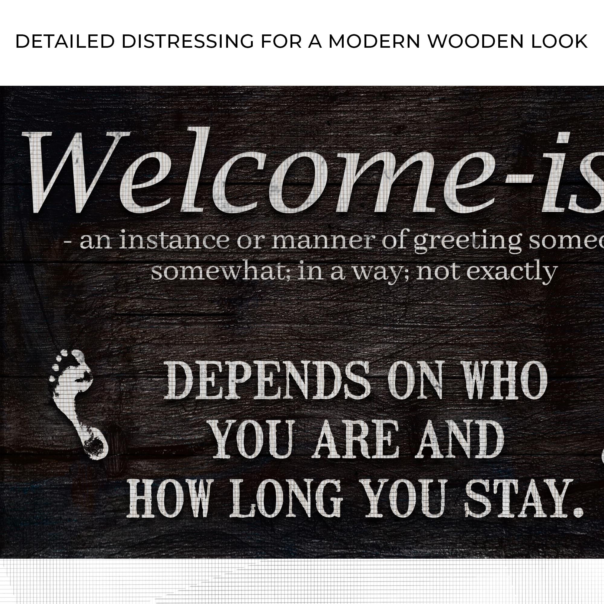 Welcome-ish Funny Home Sign on sale at MyriadMart