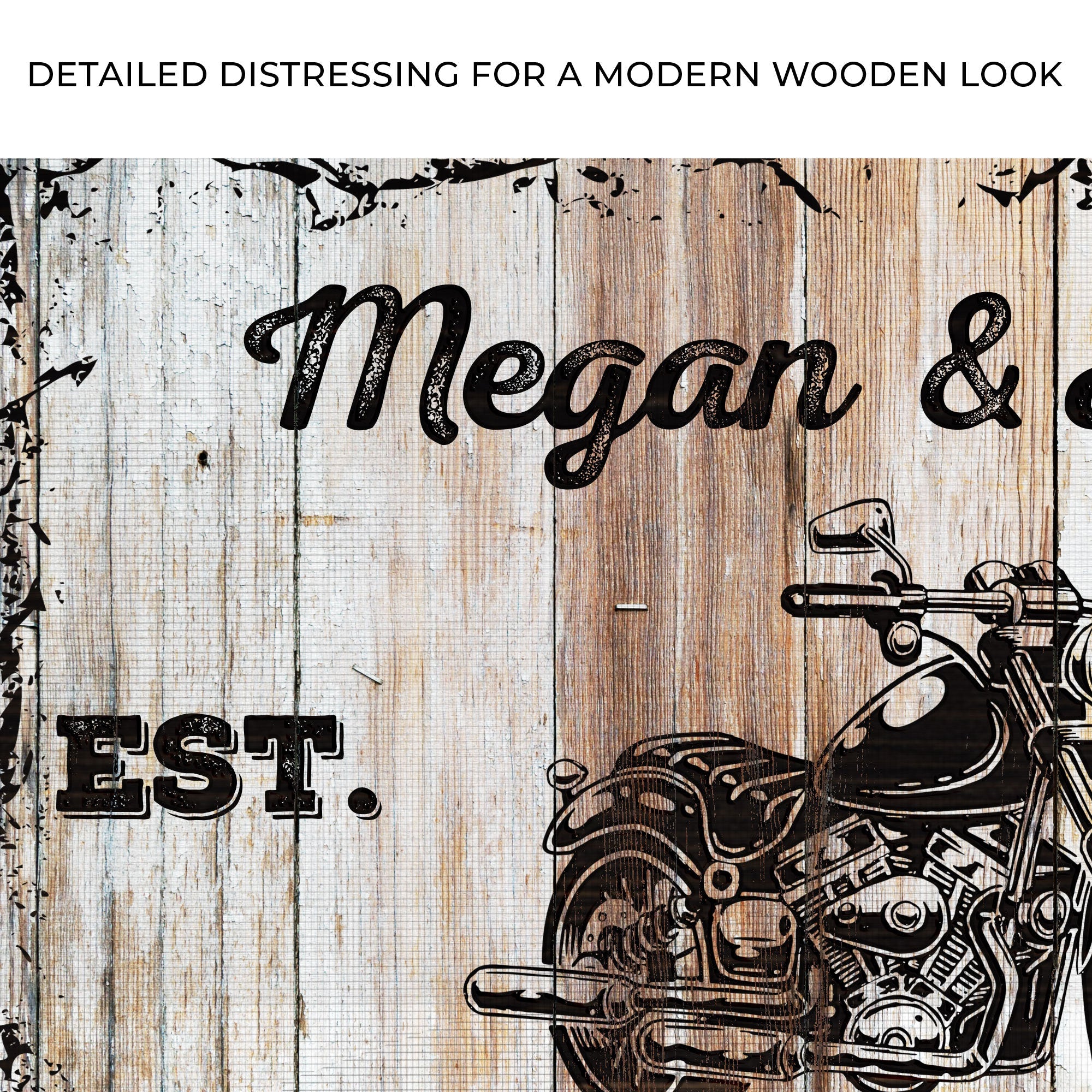 Motorcycle Wood Sign on sale at MyriadMart