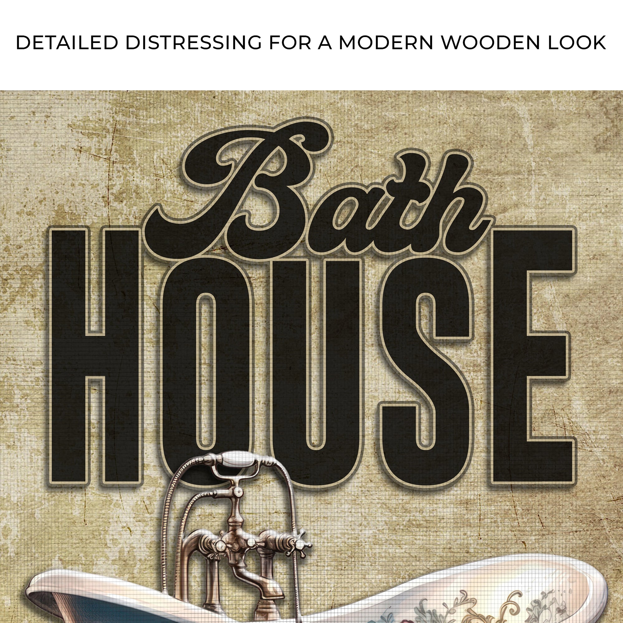 Wash Rinse Dry Repeat Bath House Sign on sale at MyriadMart