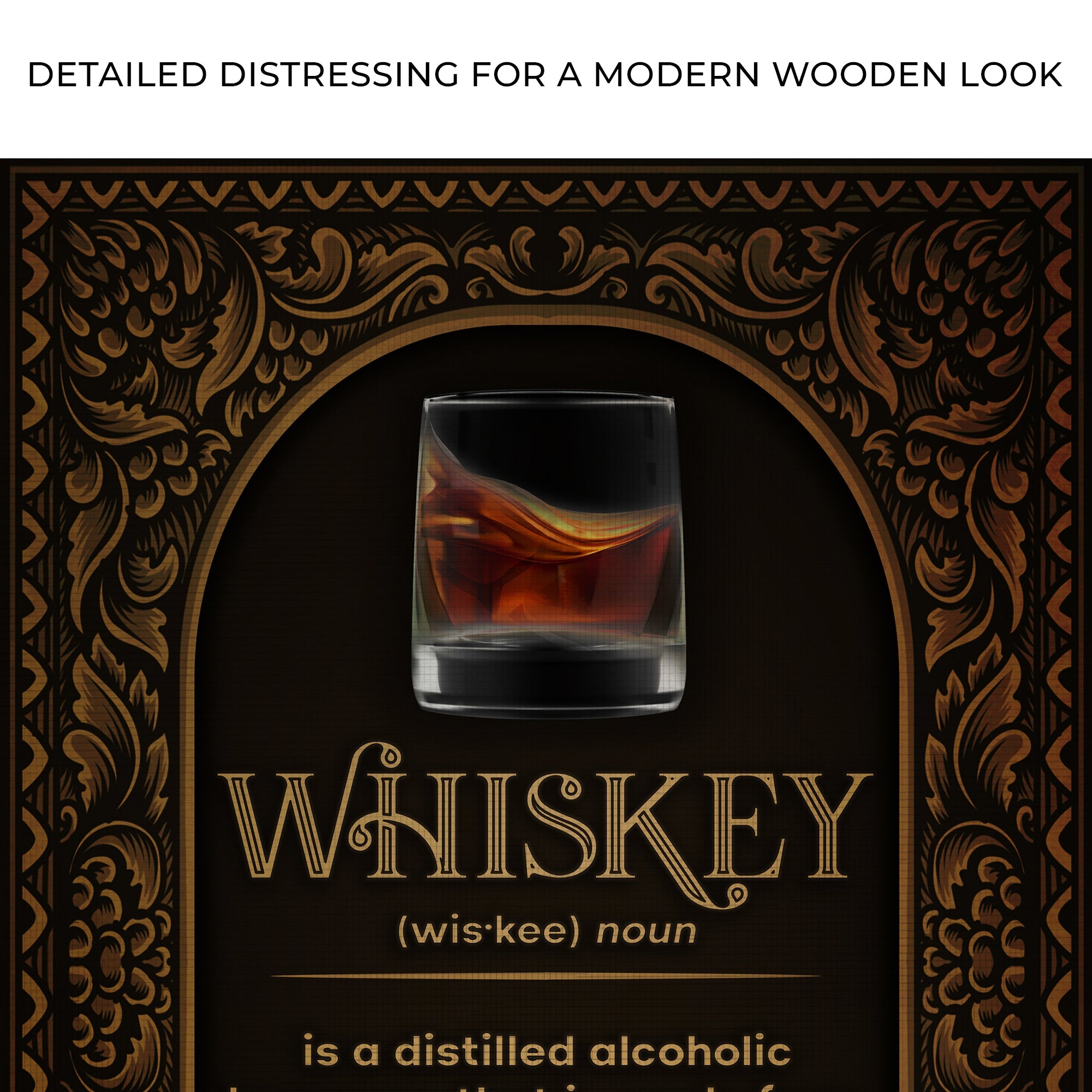 Whiskey Definition Sign on sale at MyriadMart