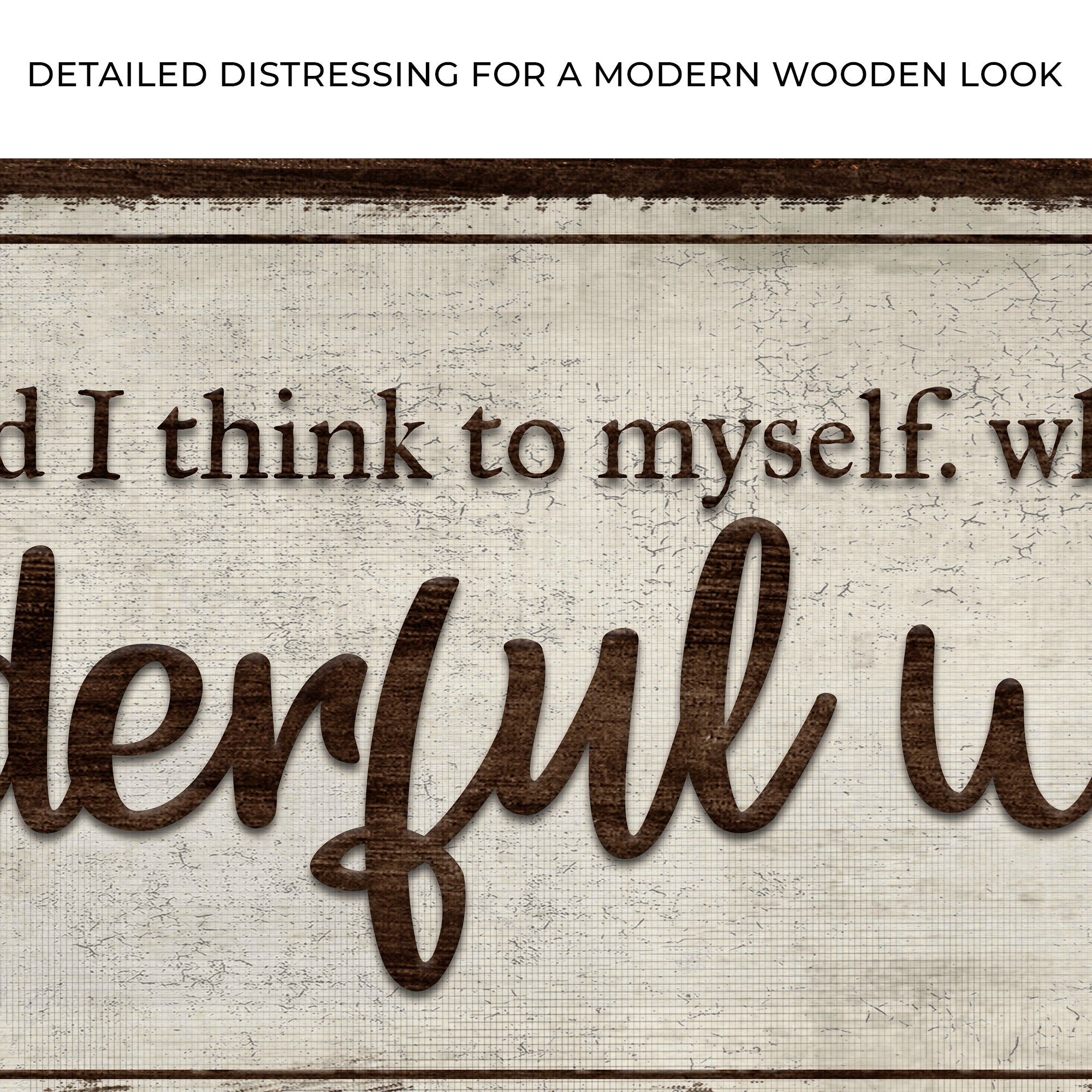 What A Wonderful World Sign III on sale at MyriadMart