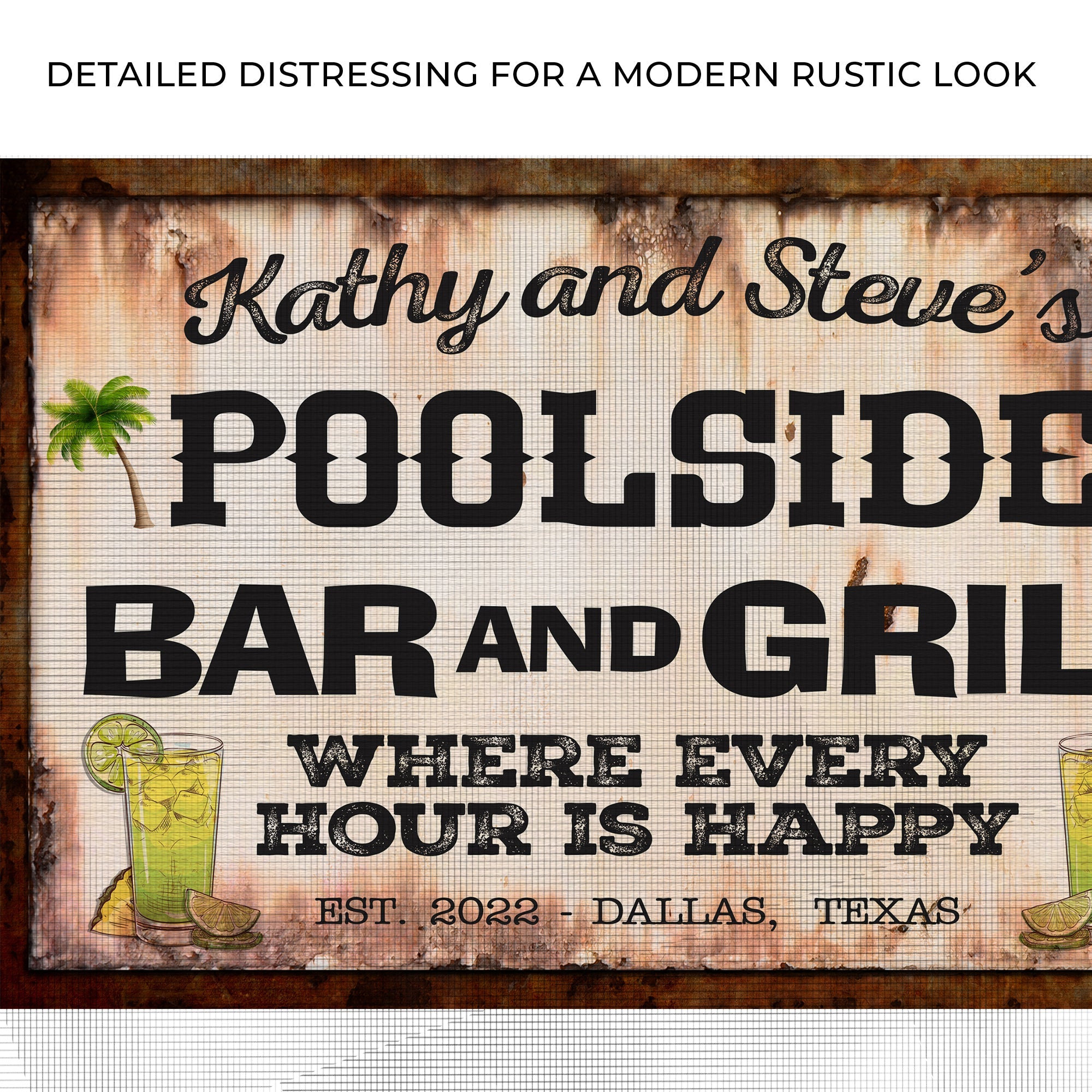 Poolside Bar And Grill Sign III on sale at MyriadMart
