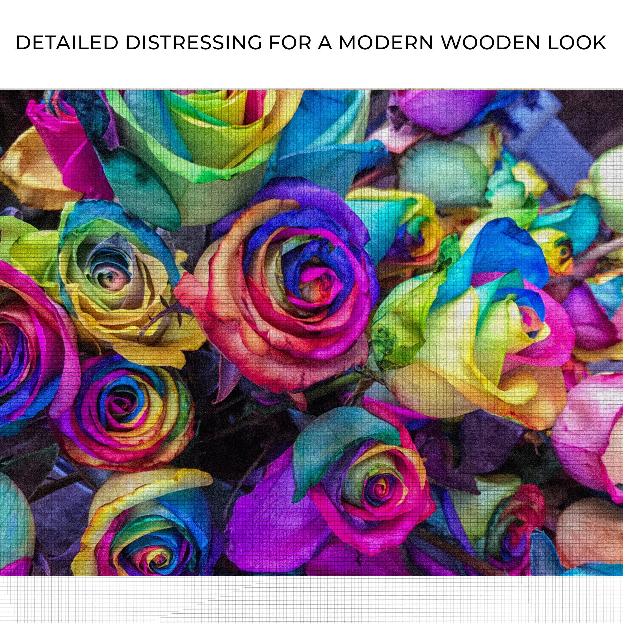 Rainbow Roses Canvas Wall Art on sale at MyriadMart