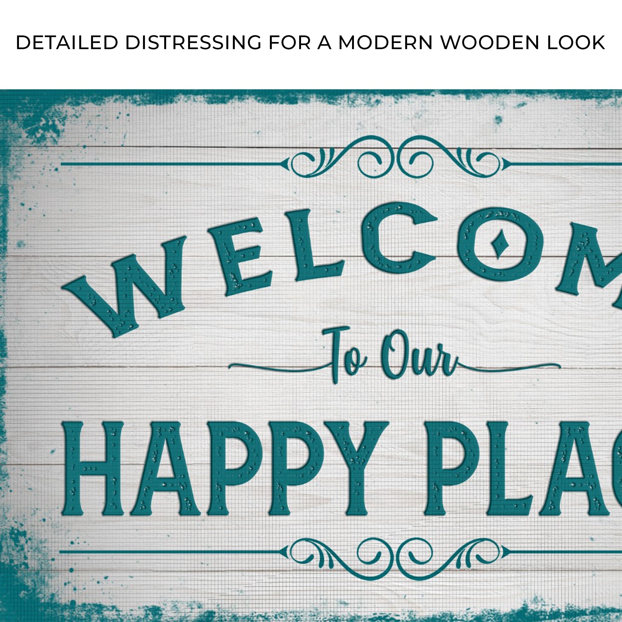Welcome To Our Happy Place Sign II on sale at MyriadMart