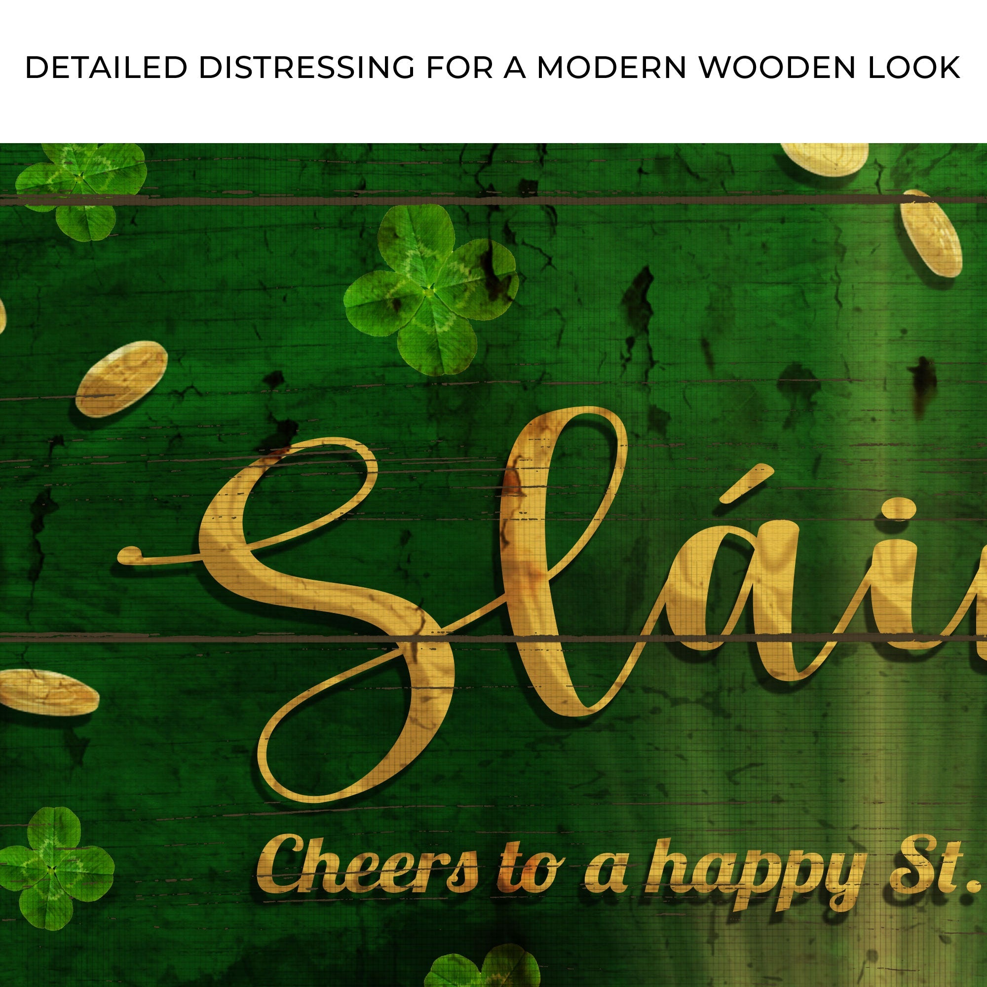 Sláinte! Cheers To A Happy St. Patrick's Day Sign on sale at MyriadMart