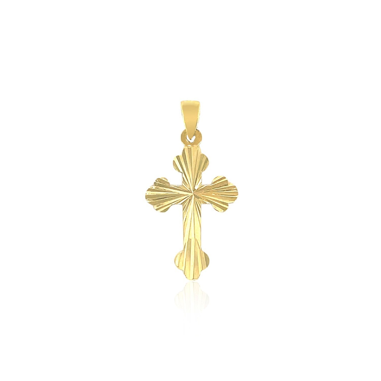 14k Tri Color Gold Cross Pendant on sale at MyriadMart