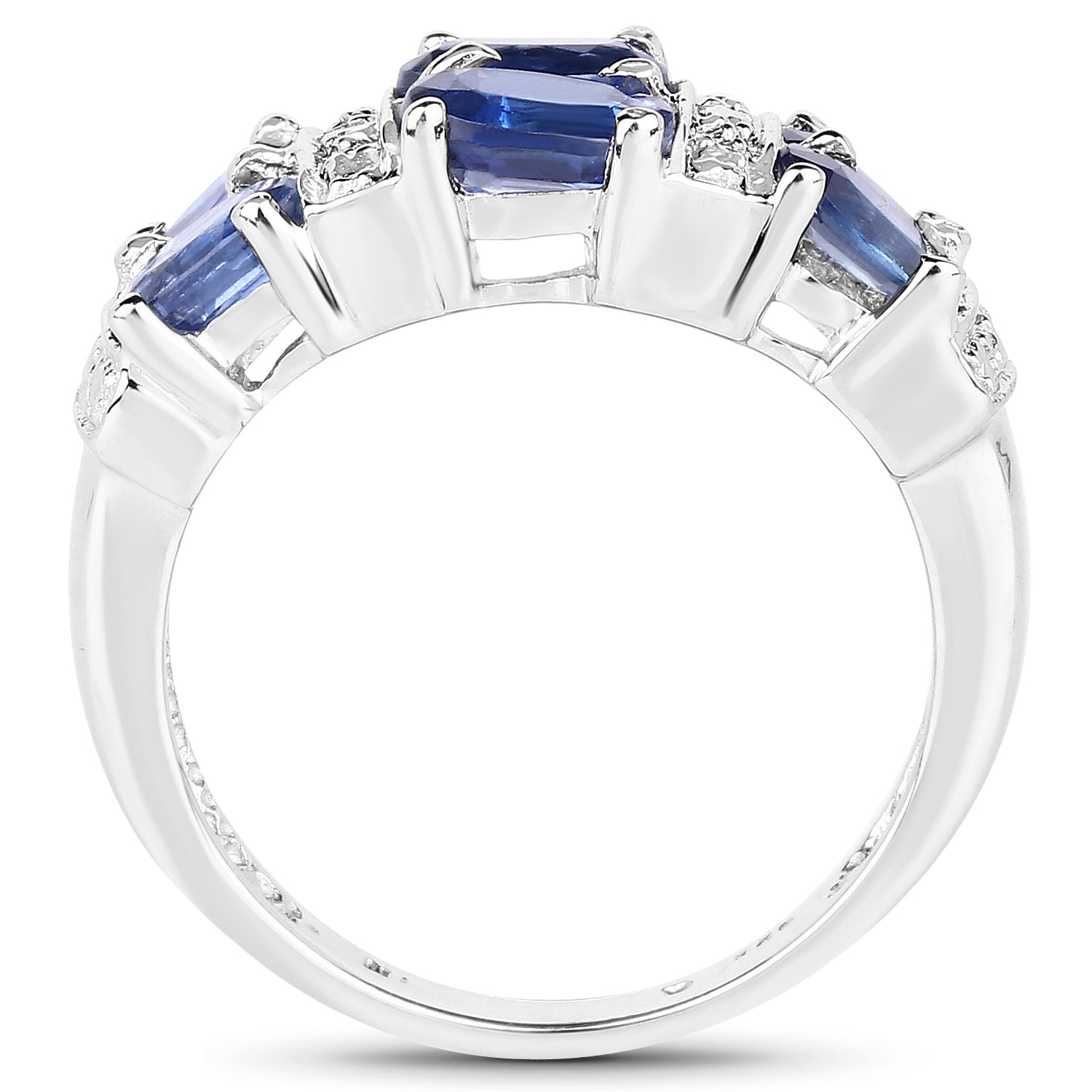 2.44 Carat Genuine Kyanite .925 Sterling Silver Ring on sale at MyriadMart