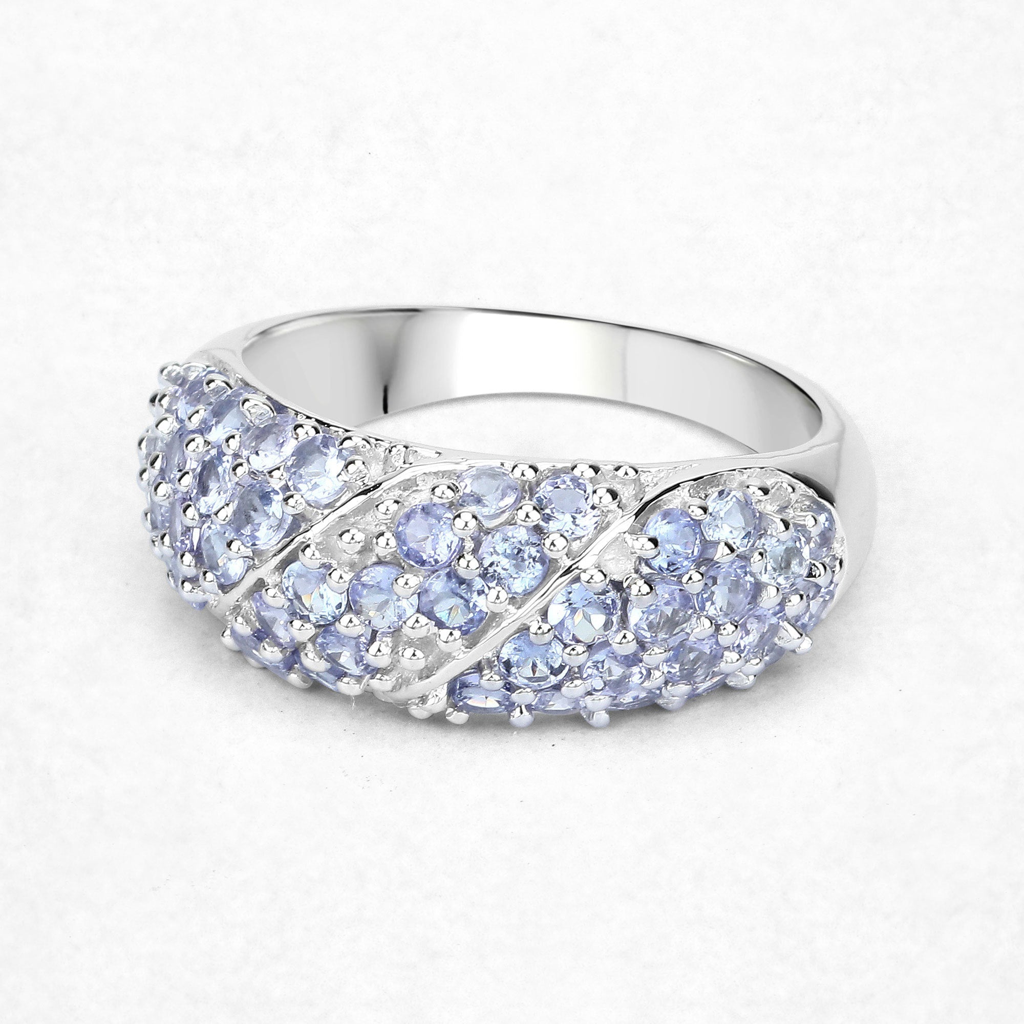 1.48 Carat Genuine Tanzanite .925 Sterling Silver Ring on sale at MyriadMart
