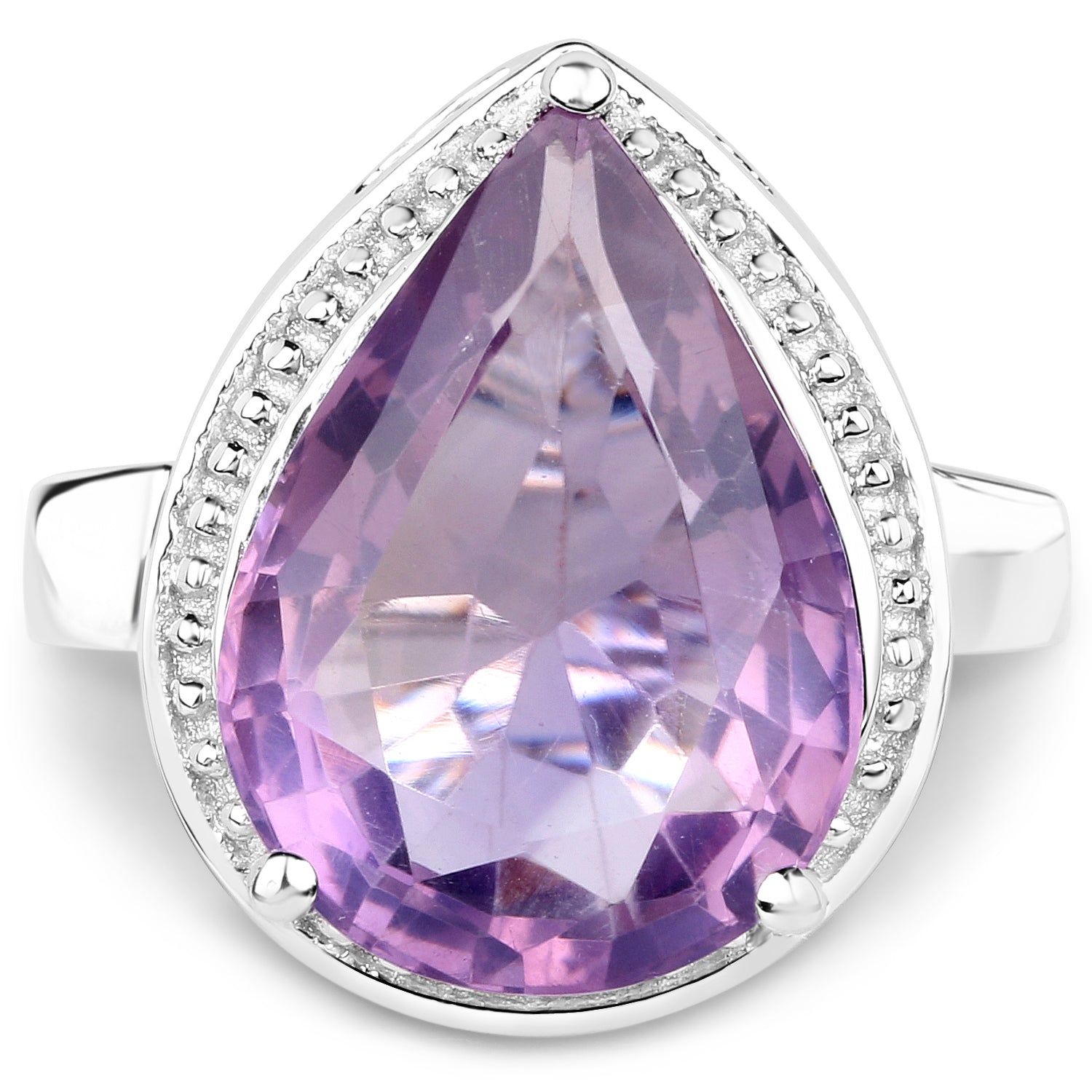 9.00 Carat Genuine Amethyst .925 Sterling Silver Ring on sale at MyriadMart