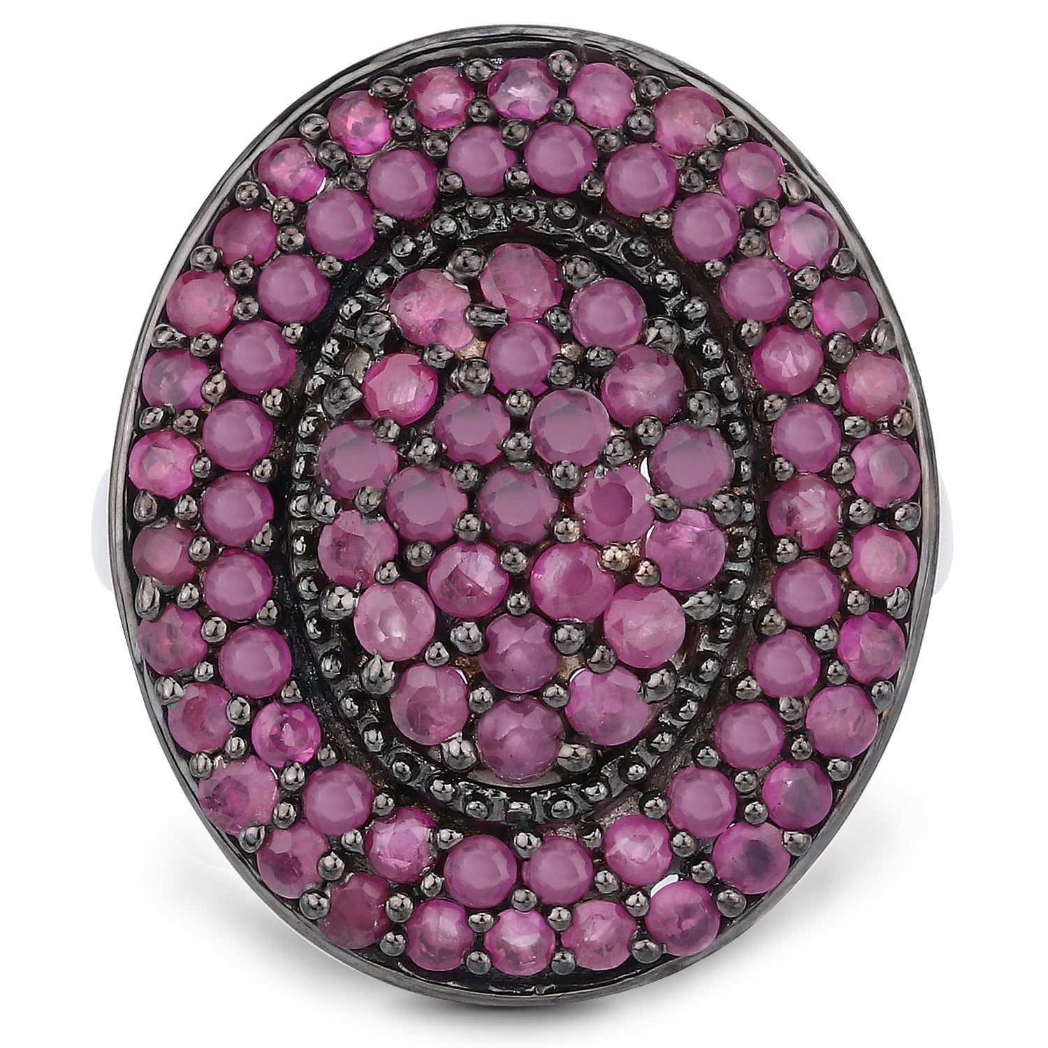 3.11 Carat Genuine Ruby .925 Sterling Silver Ring on sale at MyriadMart