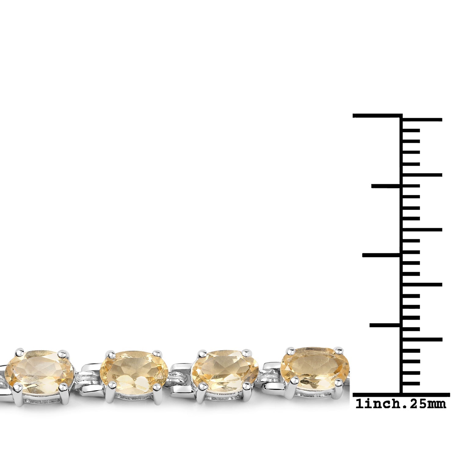 9.03 Carat Genuine Citrine .925 Sterling Silver Bracelet on sale at MyriadMart