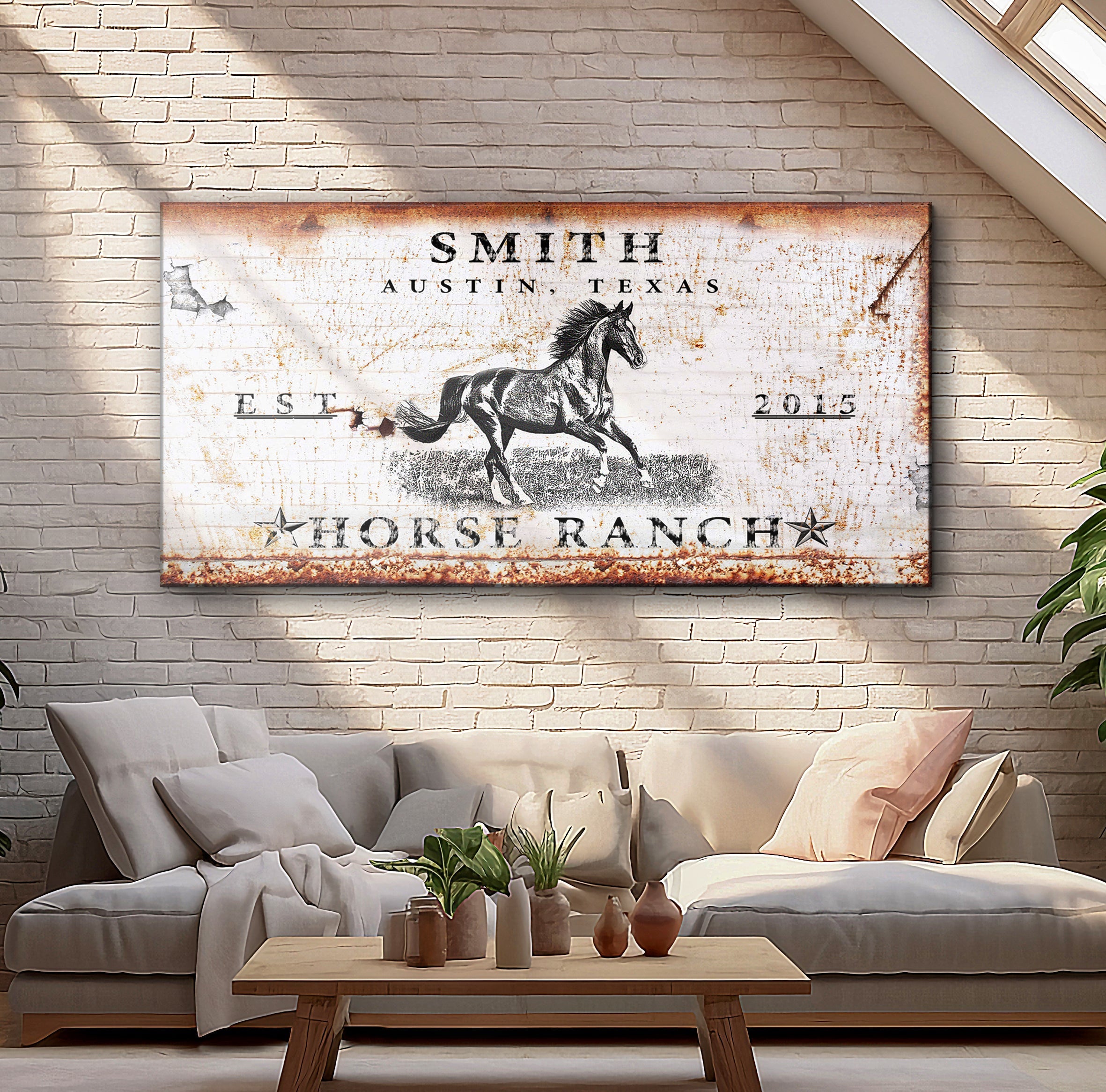 Rustic Horse Ranch Sign on sale at MyriadMart