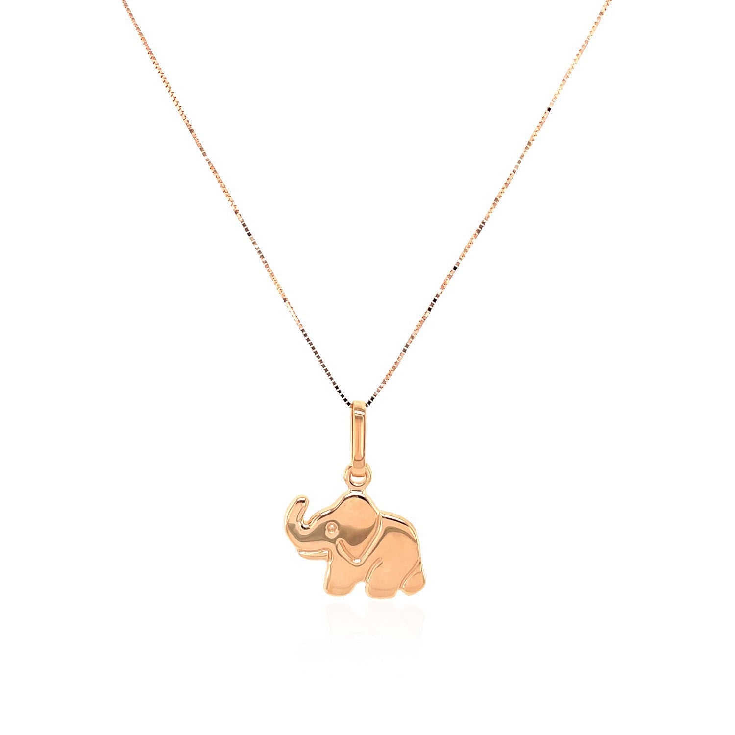 Elephant Pendant in 10k Rose Gold on sale at MyriadMart
