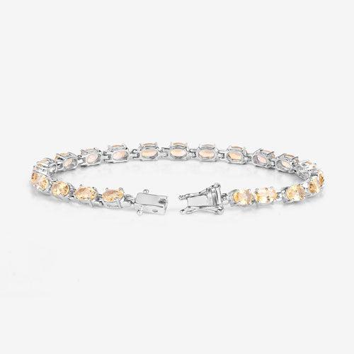 9.03 Carat Genuine Citrine .925 Sterling Silver Bracelet on sale at MyriadMart