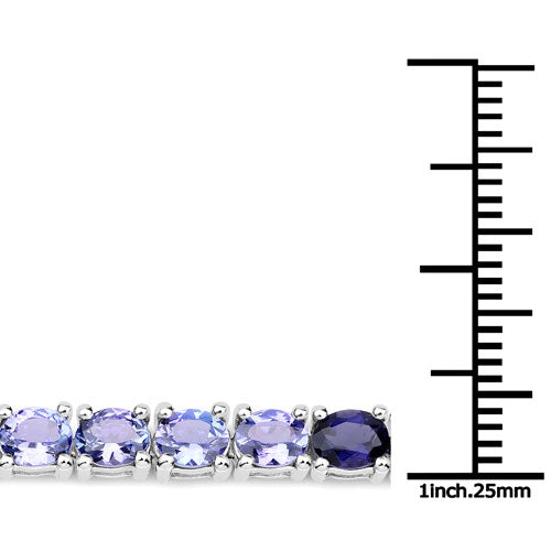 12.04 Carat Genuine Multi Stone .925 Sterling Silver Bracelet on sale at MyriadMart