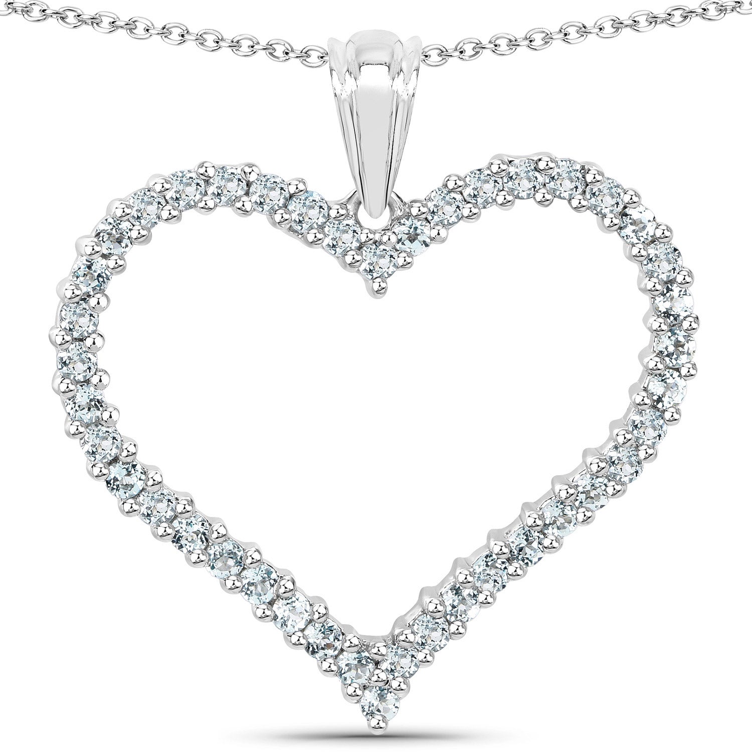 2.10 Carat Genuine Blue Topaz .925 Sterling Silver Pendant on sale at MyriadMart