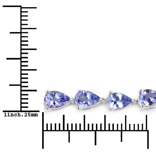 9.25 Carat Genuine Tanzanite .925 Sterling Silver Bracelet on sale at MyriadMart