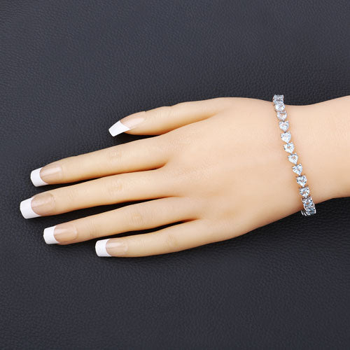 15.50 Carat Genuine Blue Topaz .925 Sterling Silver Bracelet on sale at MyriadMart