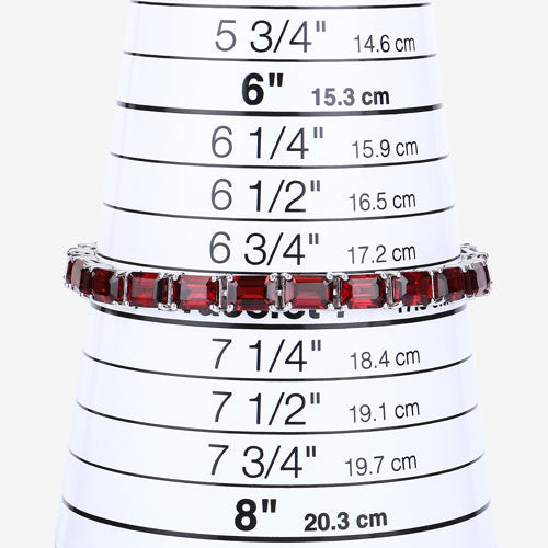 27.60 Carat Genuine Garnet .925 Sterling Silver Bracelet on sale at MyriadMart