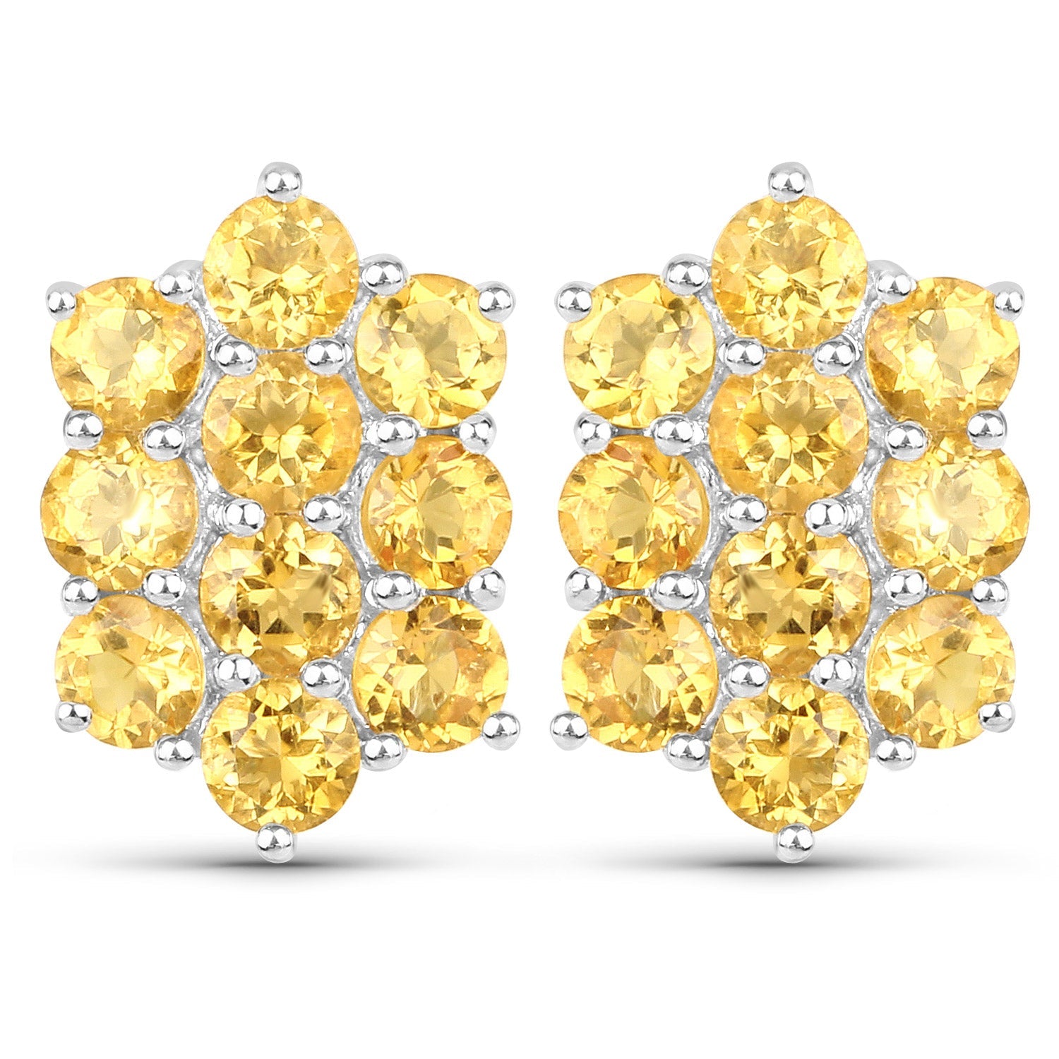 6.60 Carat Genuine Citrine .925 Sterling Silver 3 Piece Jewelry Set Ring, Earrings, and Pendant w/ Chain on sale at MyriadMart