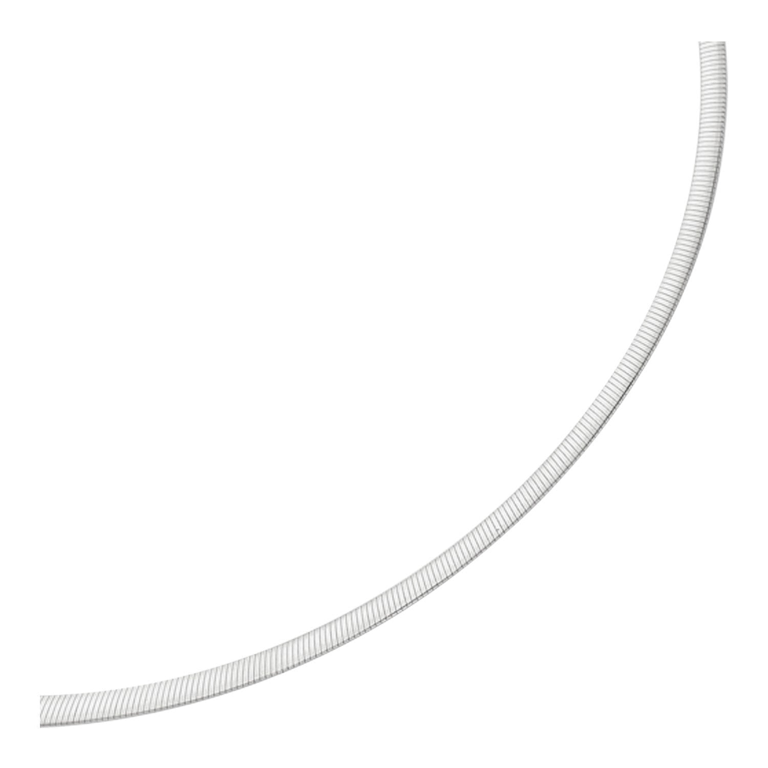 4.0mm 14k Two Tone Gold Reversible Omega Necklace on sale at MyriadMart
