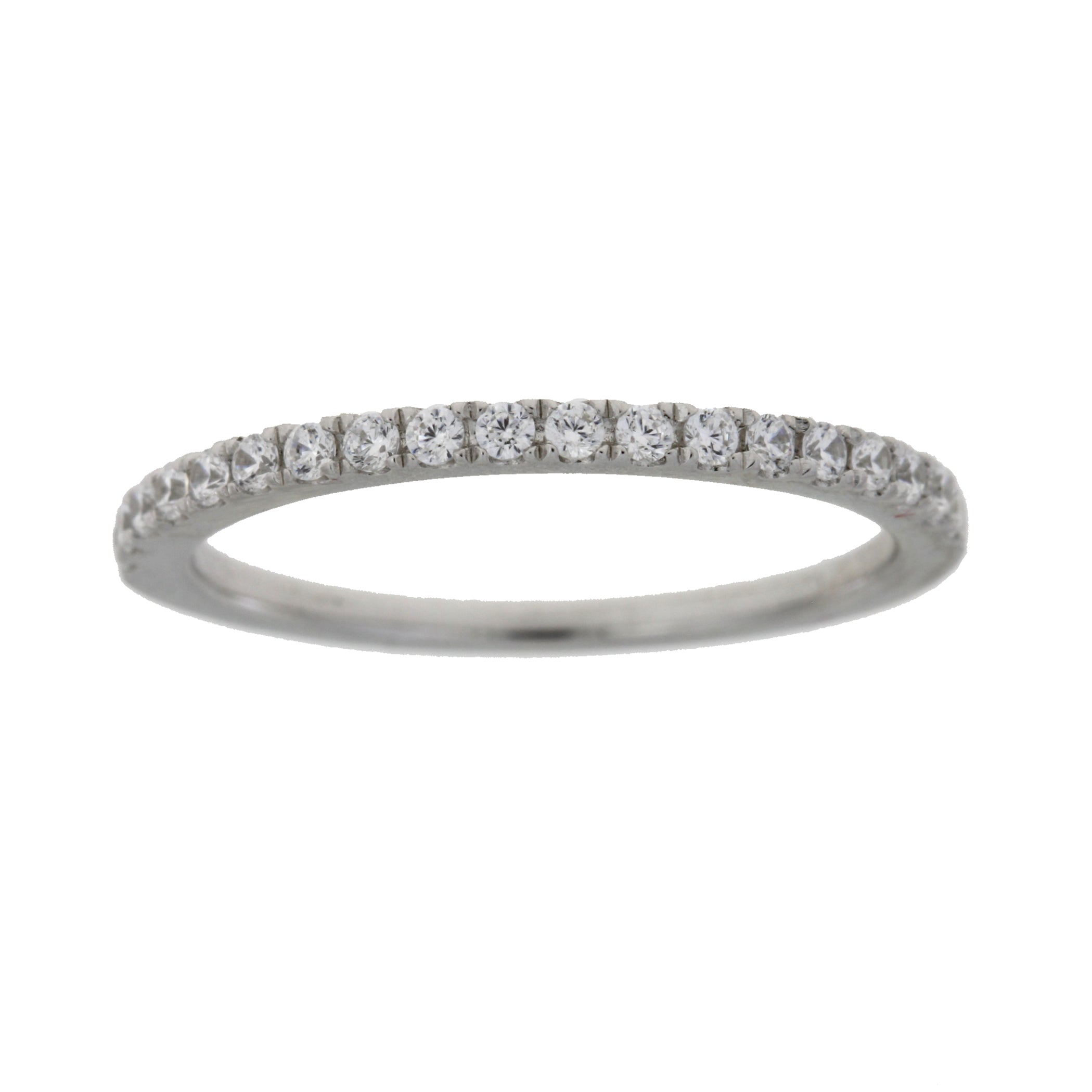 Cubic Zirconium Wedding Band Ring Sterling Silver on sale at MyriadMart
