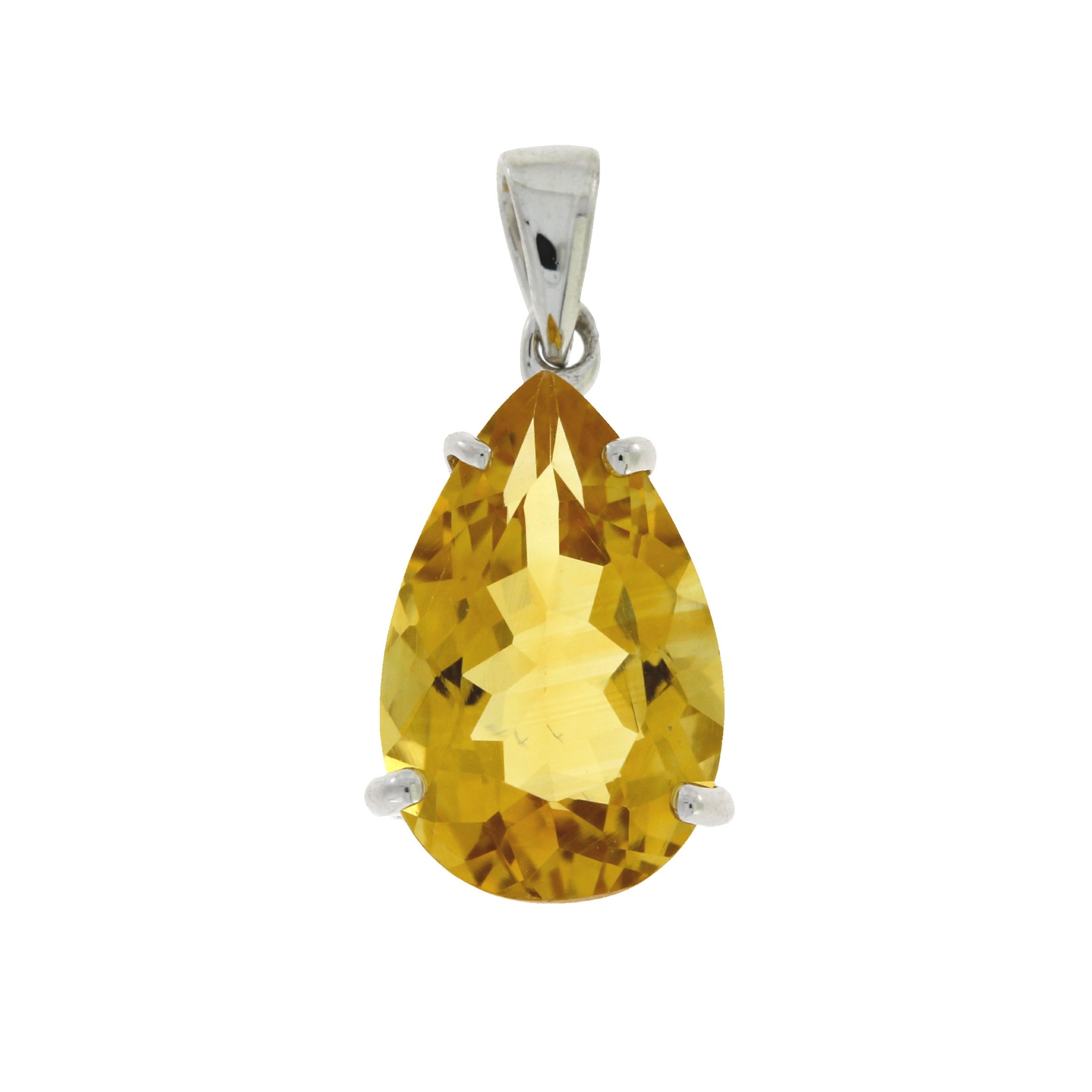 3.80ct Citrine Fashion Pendants Sterling Silver on sale at MyriadMart