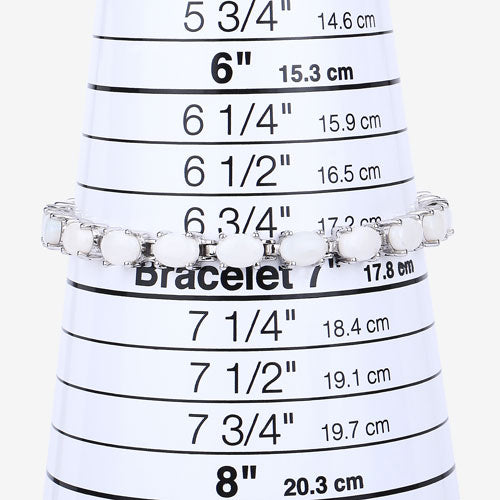 10.26 Carat Genuine Opal .925 Sterling Silver Bracelet on sale at MyriadMart
