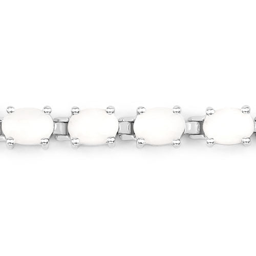 10.26 Carat Genuine Opal .925 Sterling Silver Bracelet on sale at MyriadMart