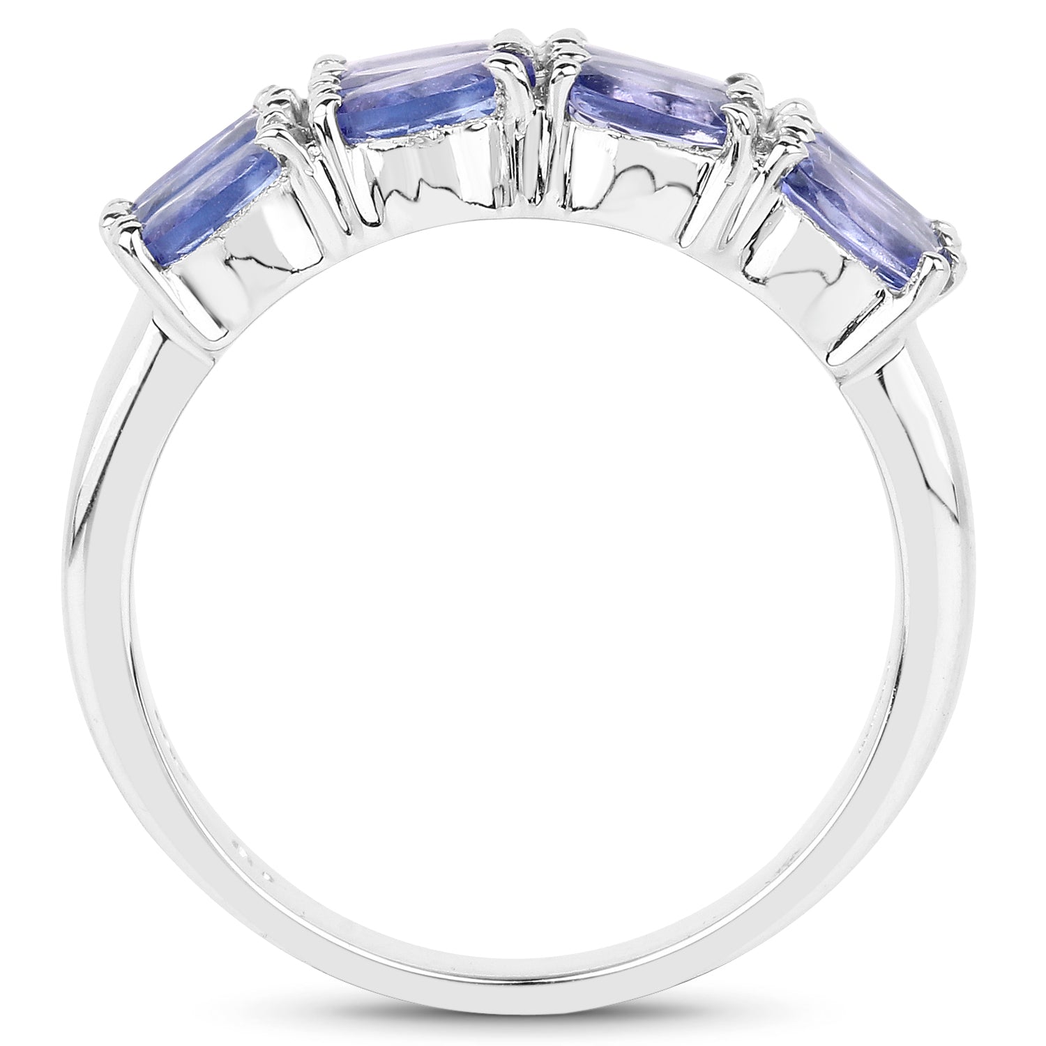 3.00 Carat Genuine Tanzanite .925 Sterling Silver Ring on sale at MyriadMart