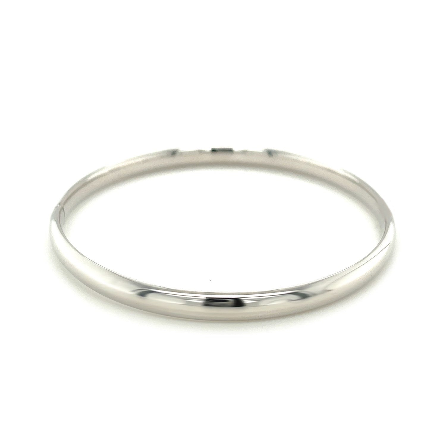 Classic Bangle in 14k White Gold 5.0mm on sale at MyriadMart