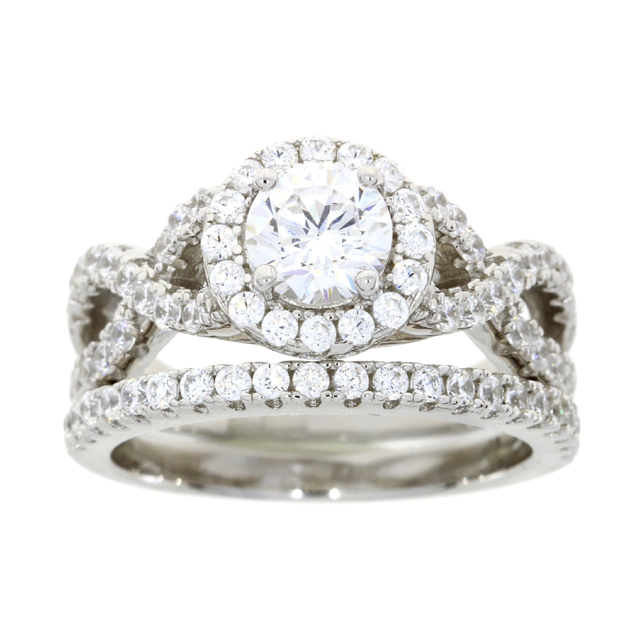 Cubic Zirconium CZ SS Bridal Sterling Silver on sale at MyriadMart