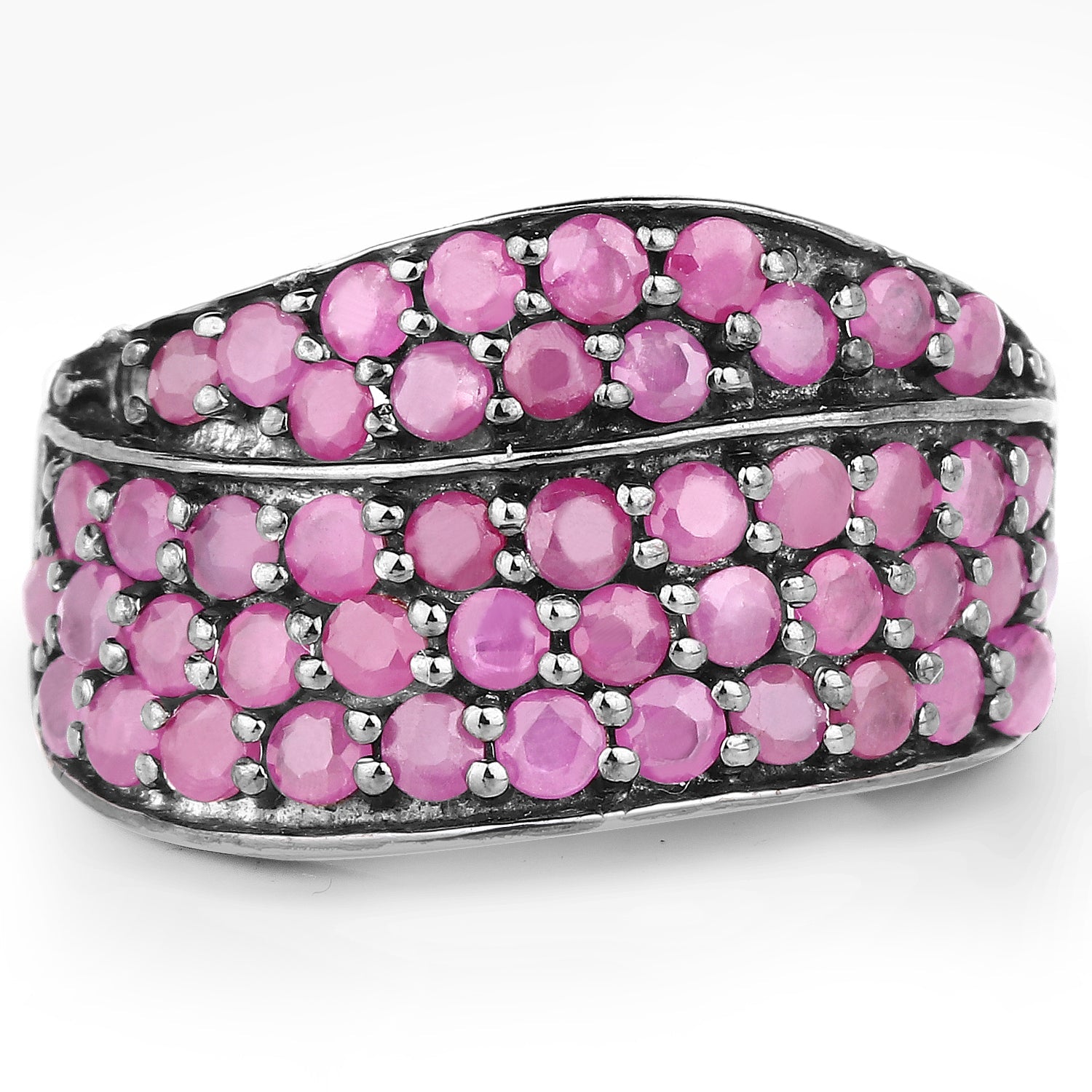 2.33 Carat Genuine Ruby .925 Sterling Silver Ring on sale at MyriadMart